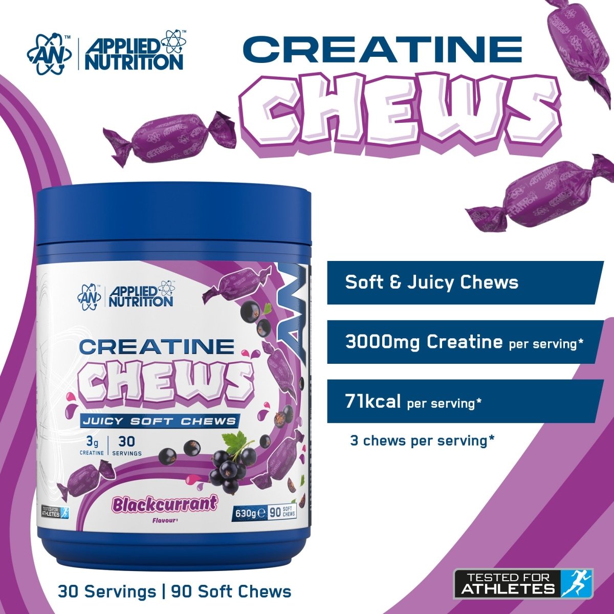 Applied Nutrition Creatine Chews 3g mix 90 chews
