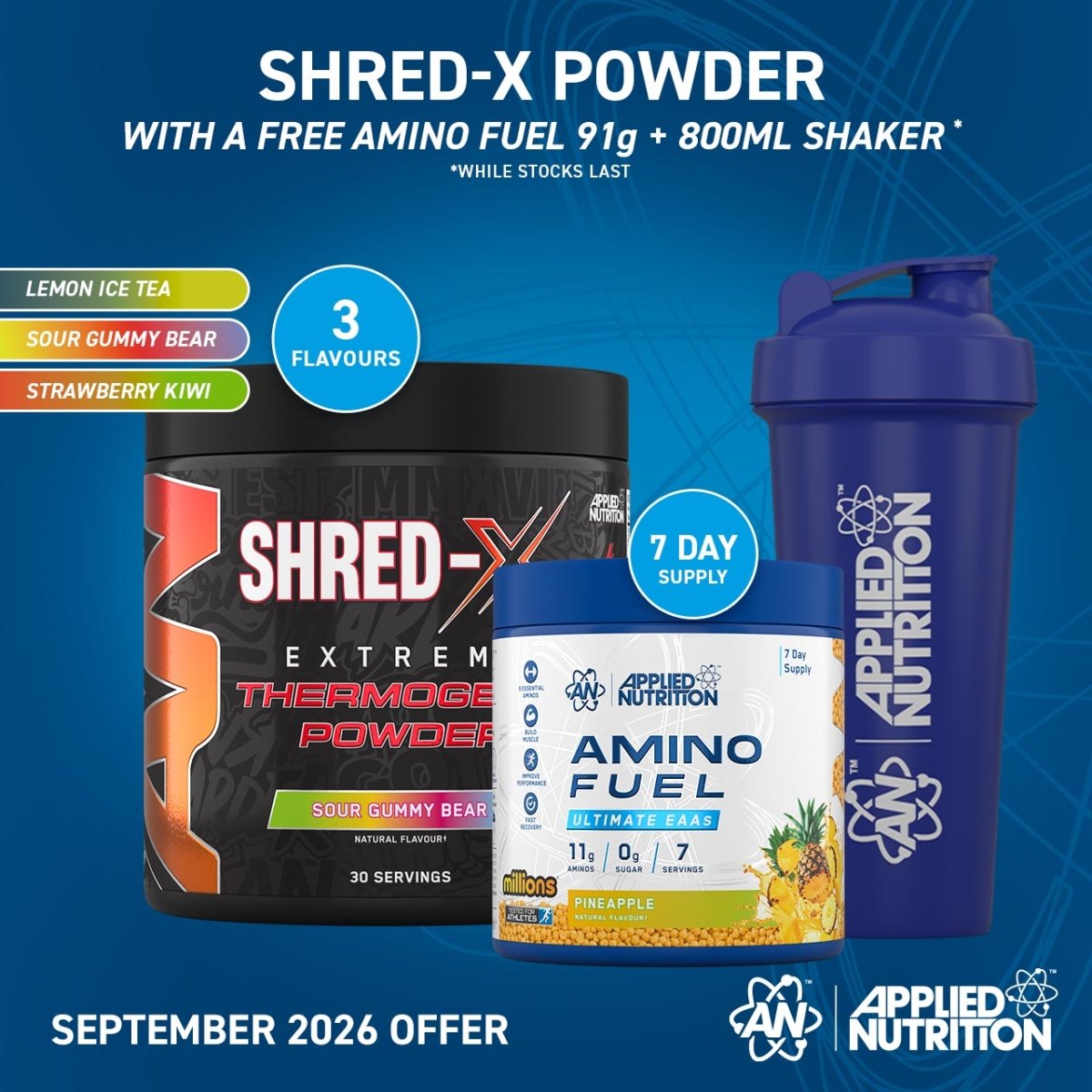 Applied Nutrition Shred X brûleur Fraise Kiwi 300g