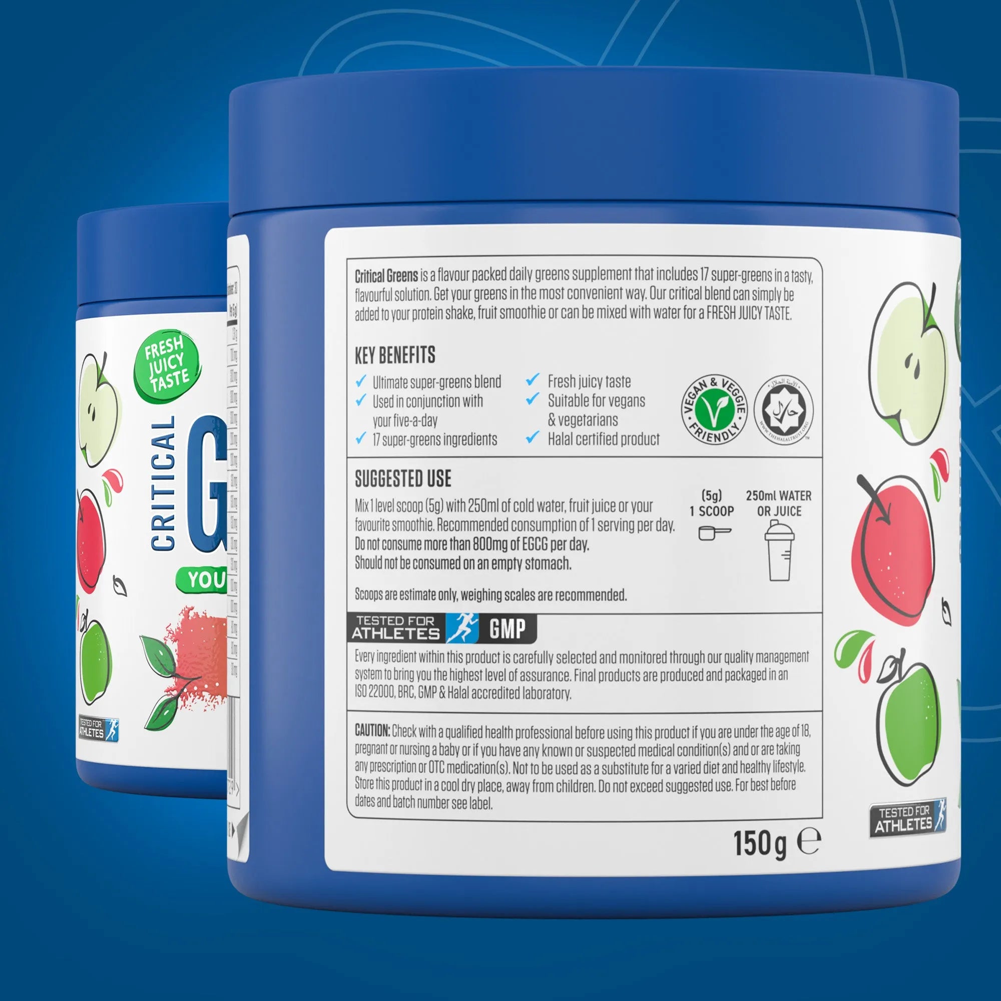 Applied Nutrition Critical Greens Poudre Pomme 17 Légumes Verts