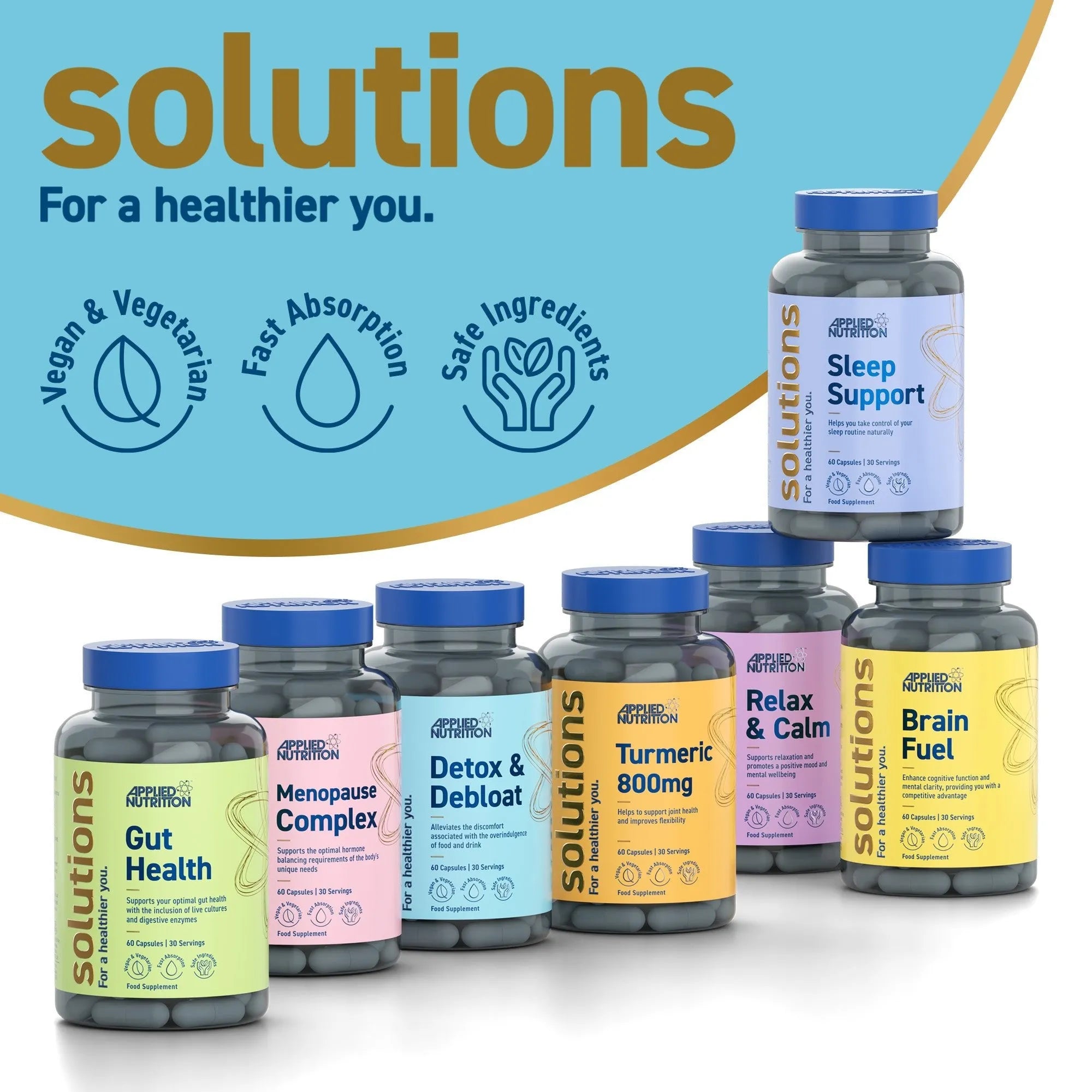Applied Nutrition Detox Debloat gélules digestion 60 gélules