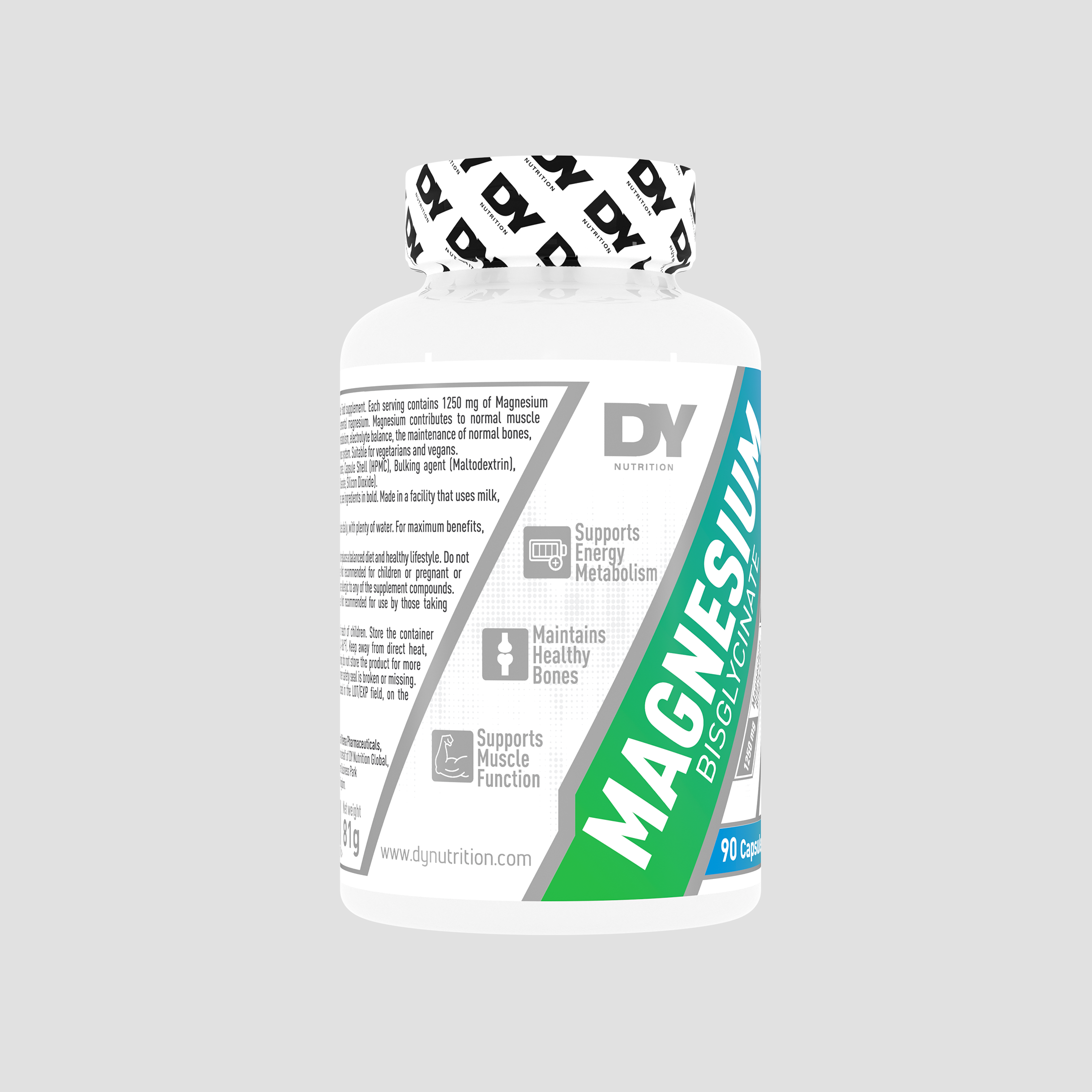 DY Nutrition Magnésium Bisglycinate 90 gélules 250 mg vegan