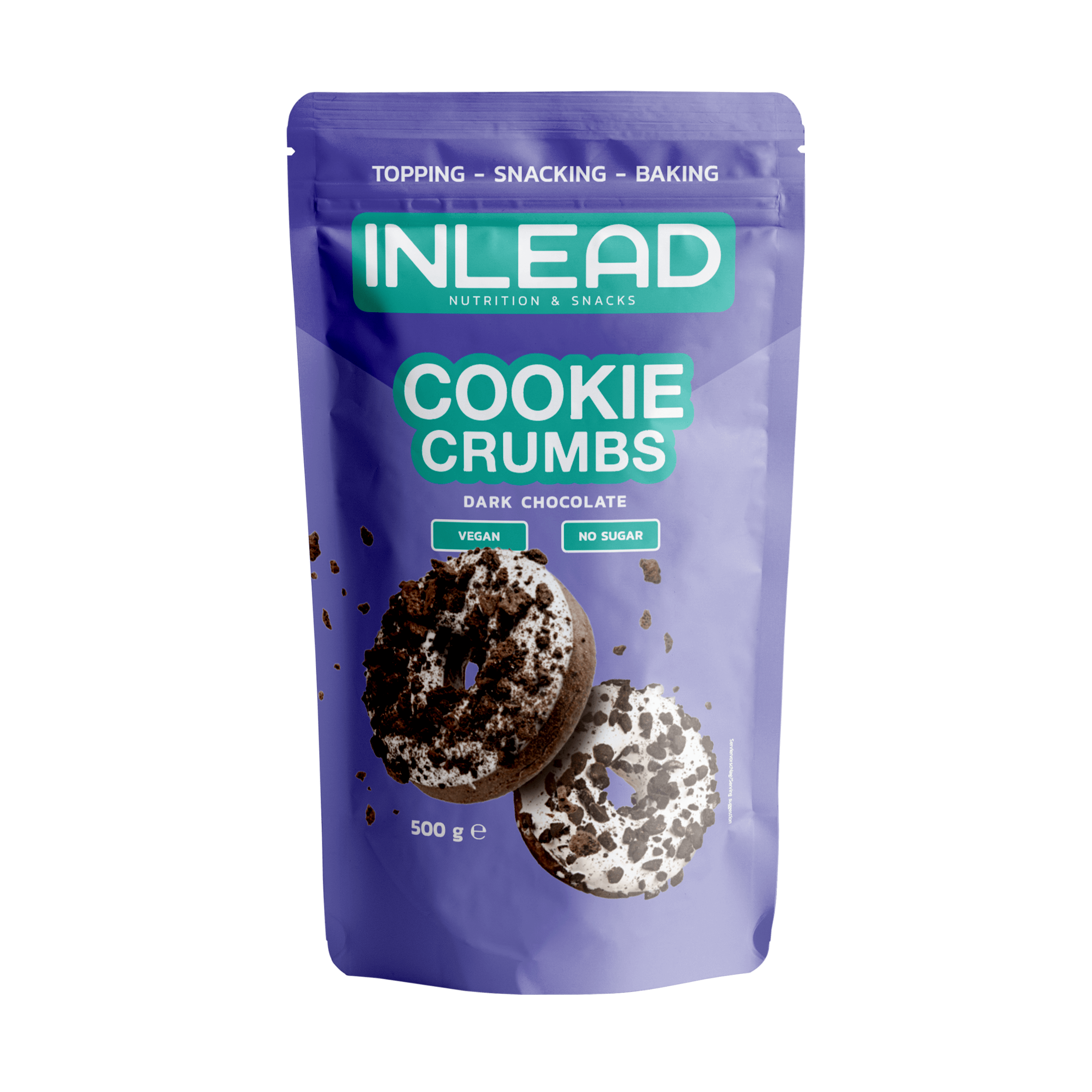 Inlead Cookie Crumbs topping biscuits vegan 100 g sans sucre
