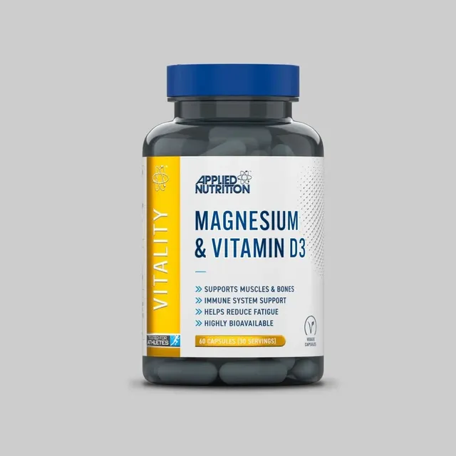Applied Nutrition Magnésium Vitamine D3 60 gélules