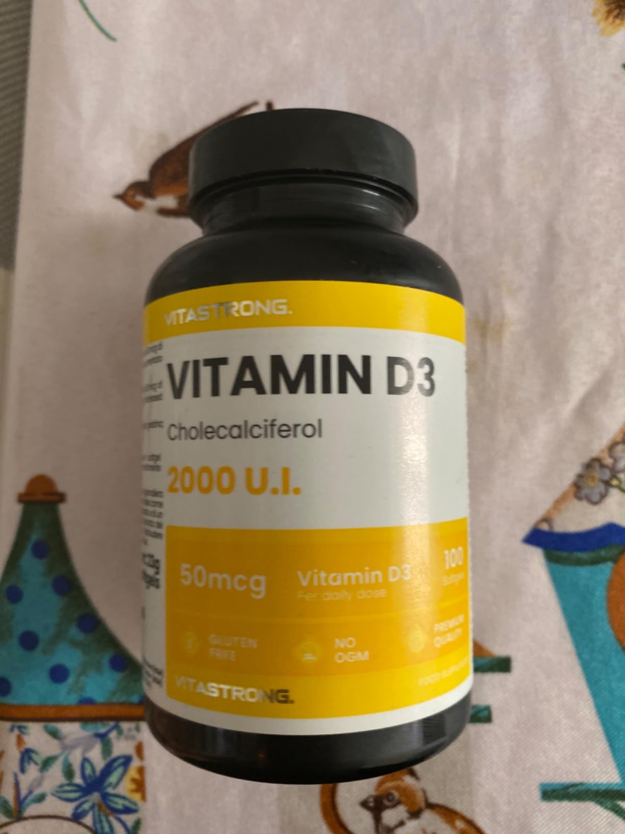 Vitastrong Vitamine D3 2000 UI softgels immunité
