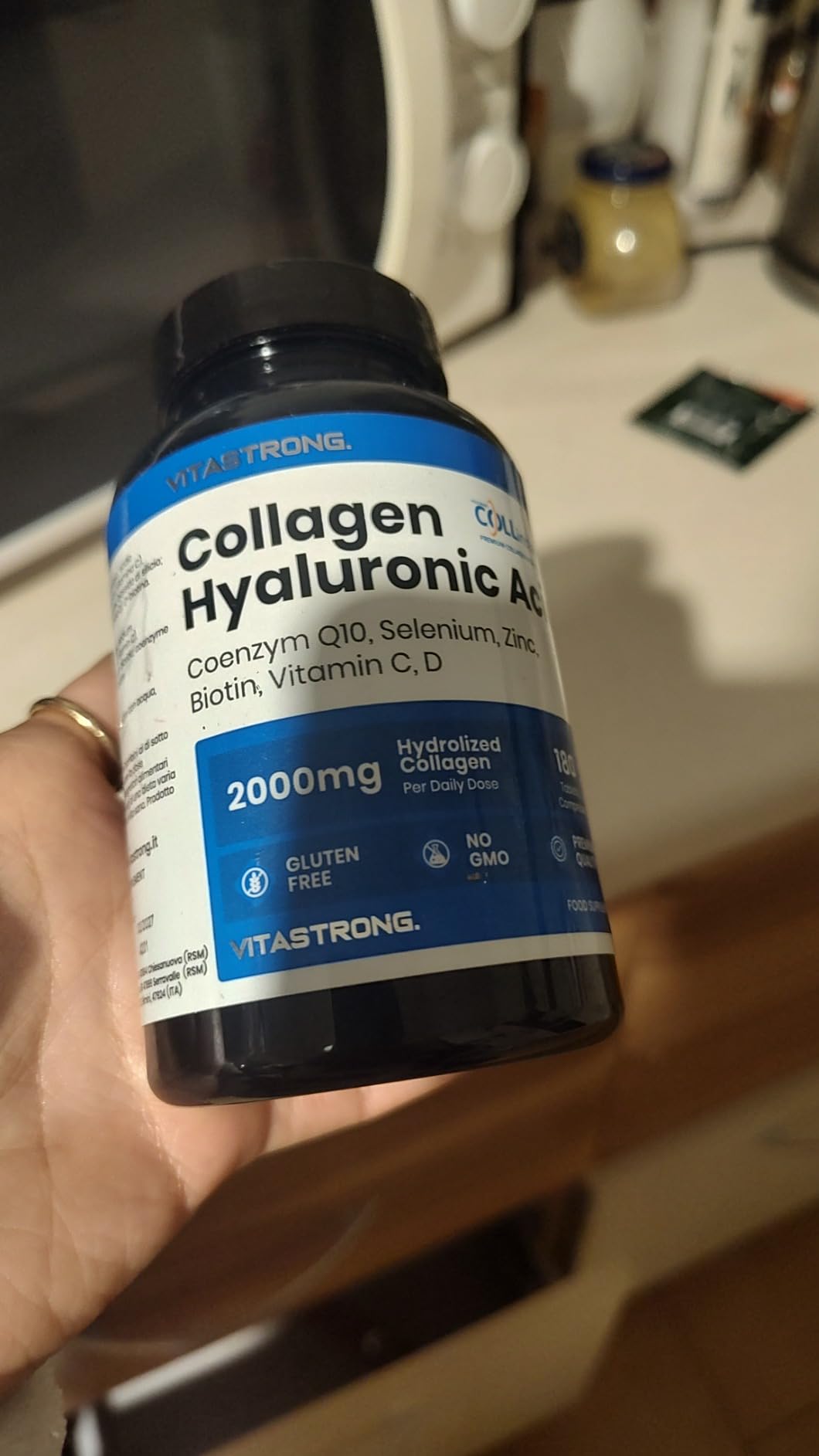 Vitastrong Beauté collagène comprimés 180 acide hyaluronique
