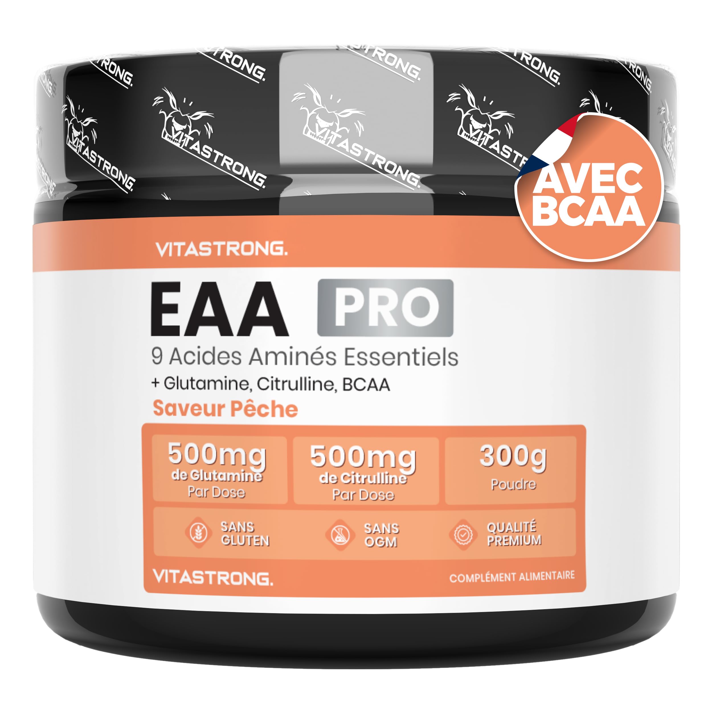 Vitastrong EAA PRO 9 poudre 300g pêche récupération