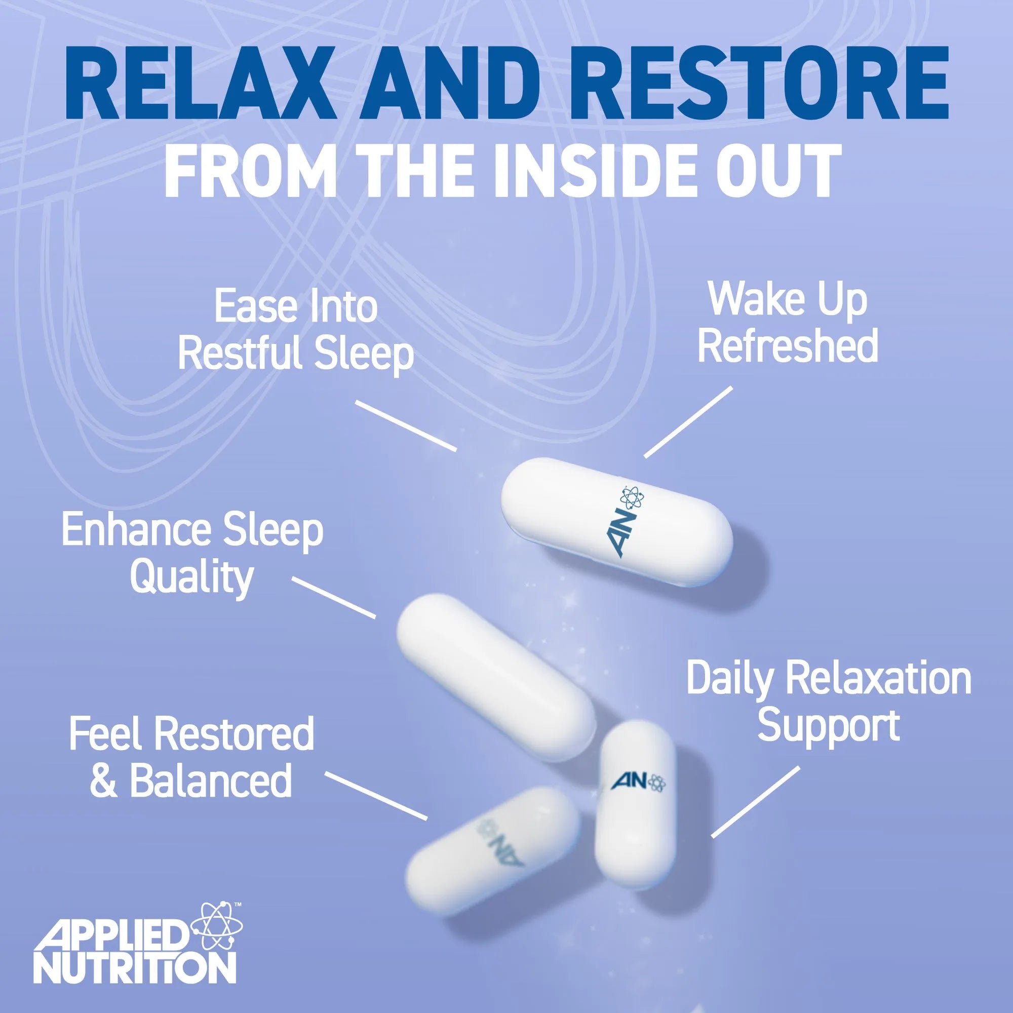 Applied Nutrition Sleep Support gélules sommeil 60 caps nature