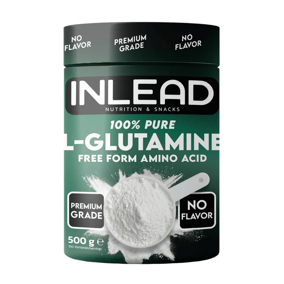 Inlead L-Glutamine poudre vegan 500 g récupération