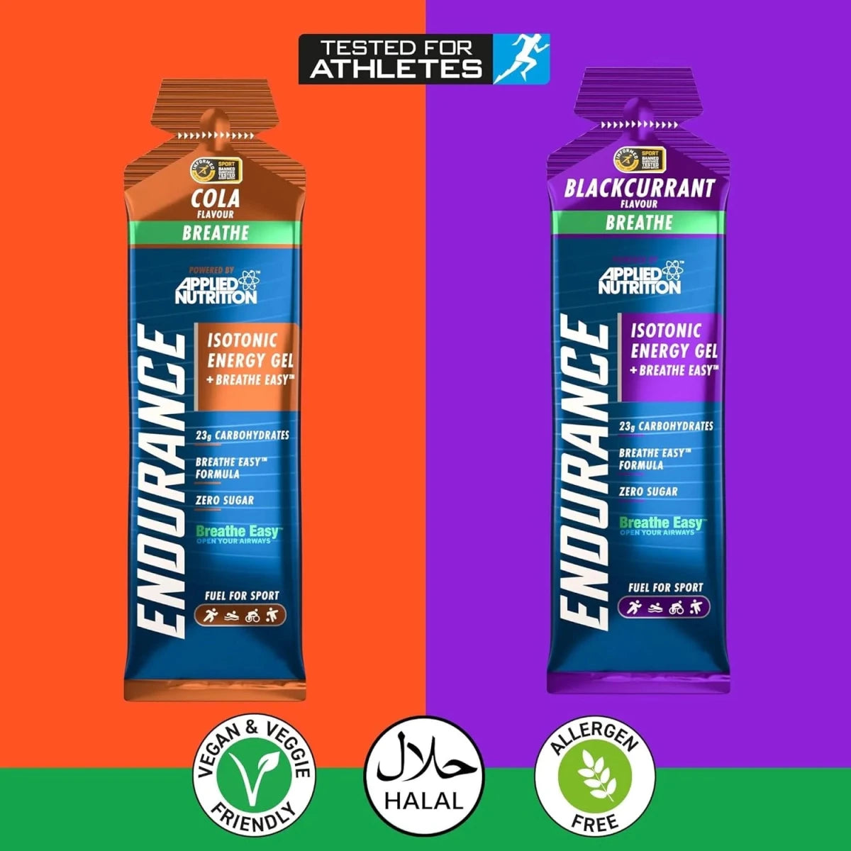 Applied Nutrition Endurance gel isotonique cassis 23g 1 gel