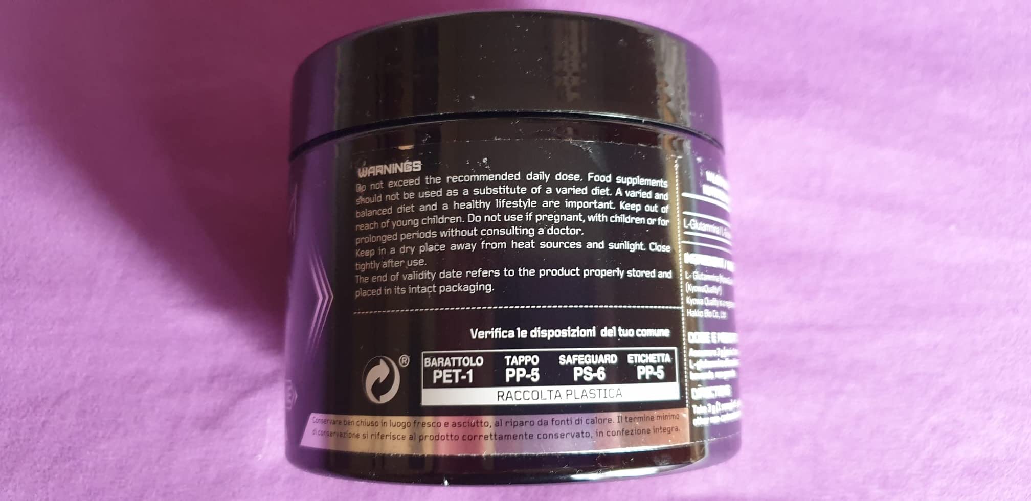 Vitastrong Acides aminés L-Glutamine poudre 250 g Kyowa