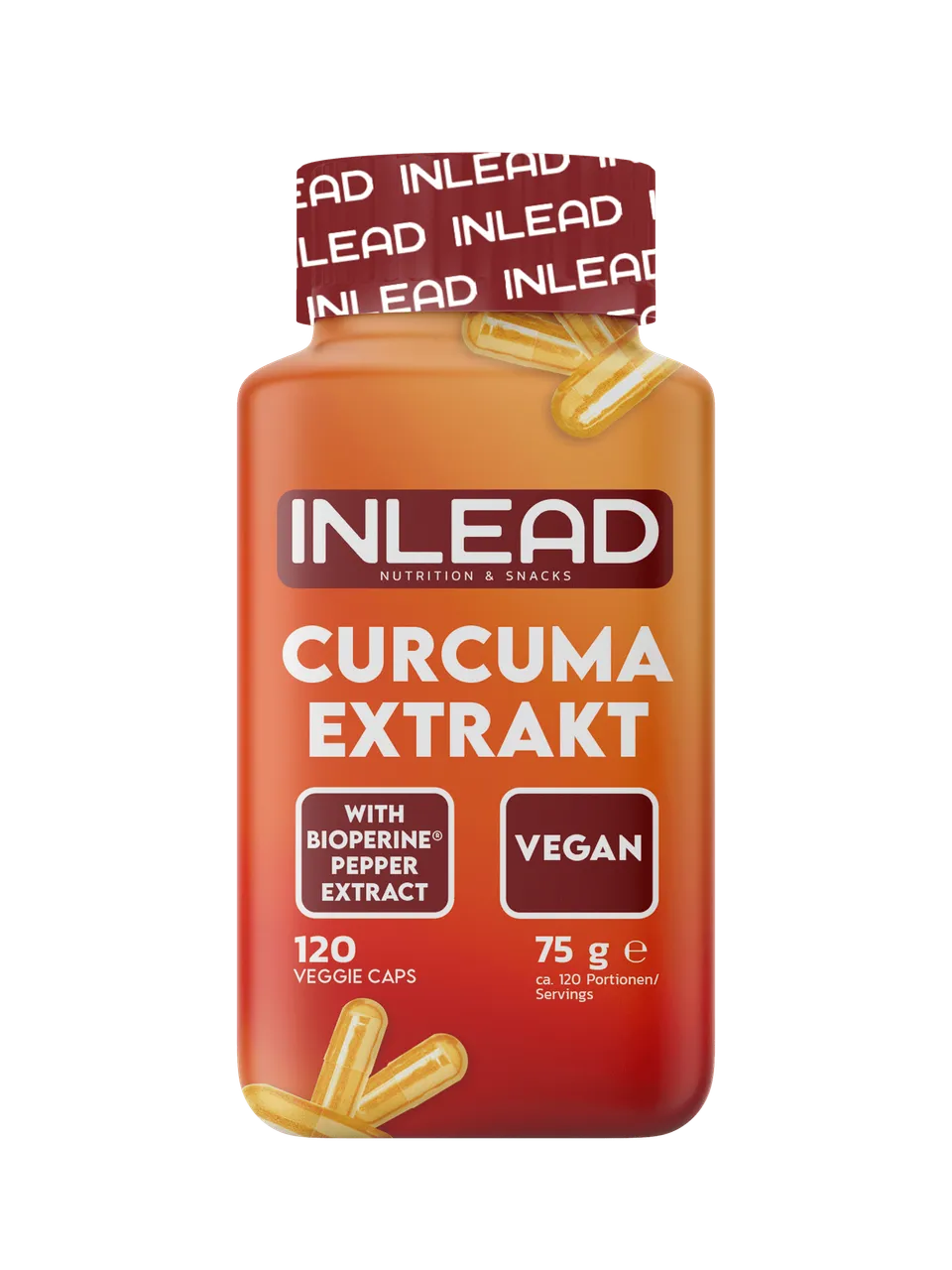 Inlead Curcuma Extrakt 120 gélules curcuma vegan