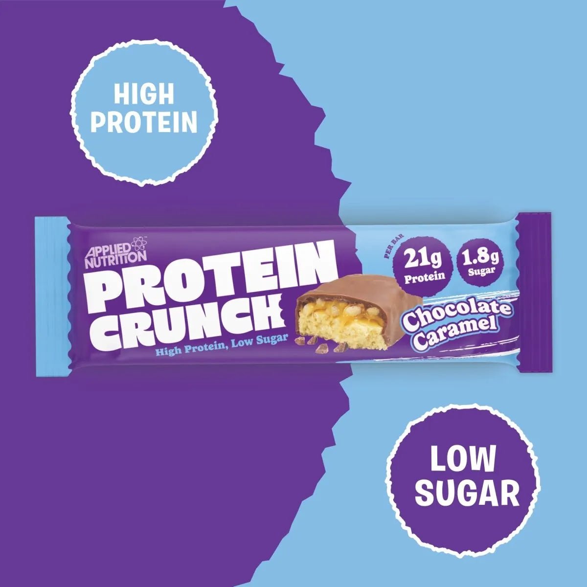 Applied Nutrition Crunch barre protéinée chocolat lait caramel 1 barre