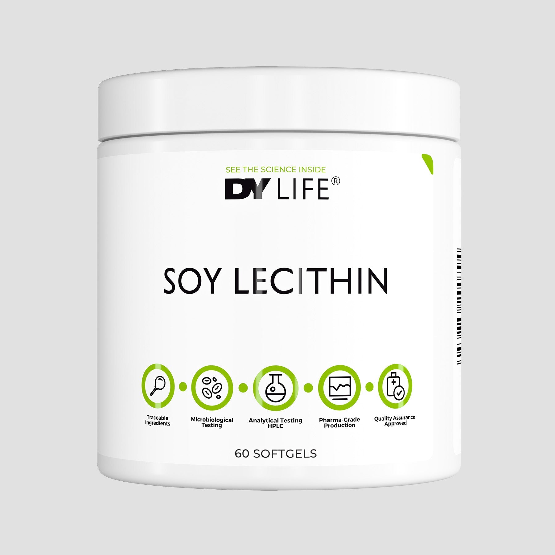 DY Life Lécithine de Soja 60 capsules choline foie