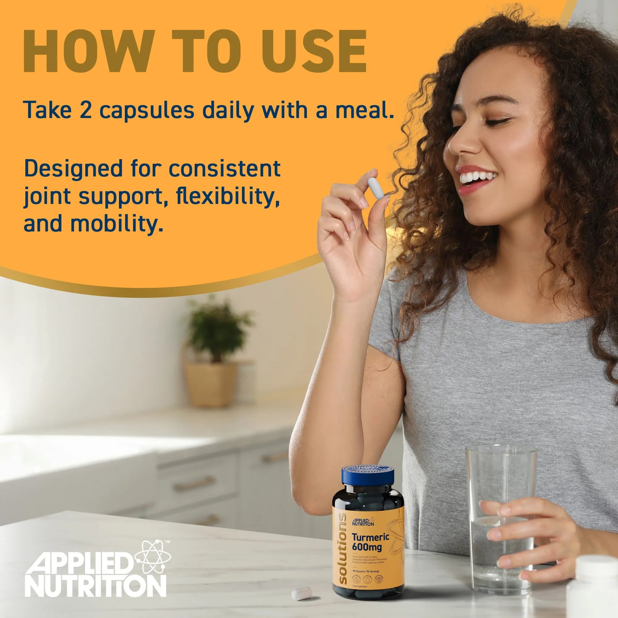 Applied Nutrition Turmeric curcuma gélules 800mg 60 gélules
