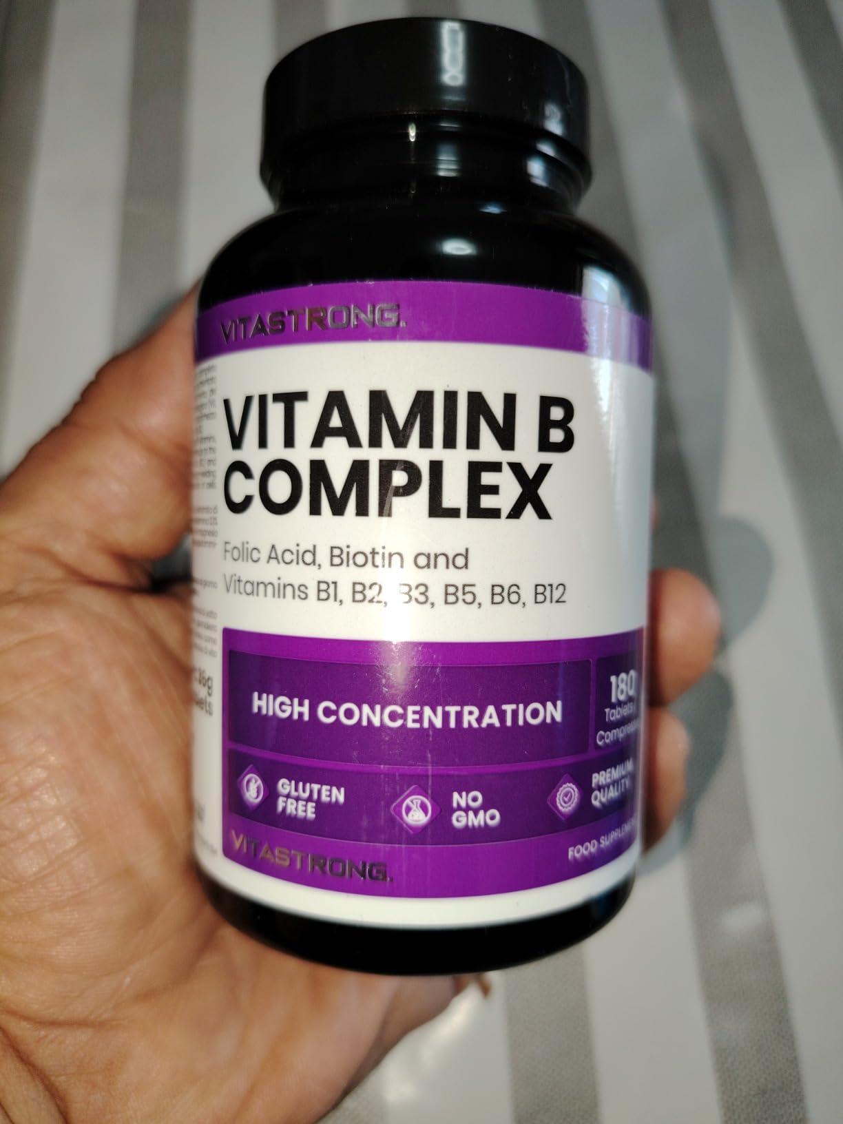 Vitastrong Vitamines Complexe B comprimés 180 haute dose