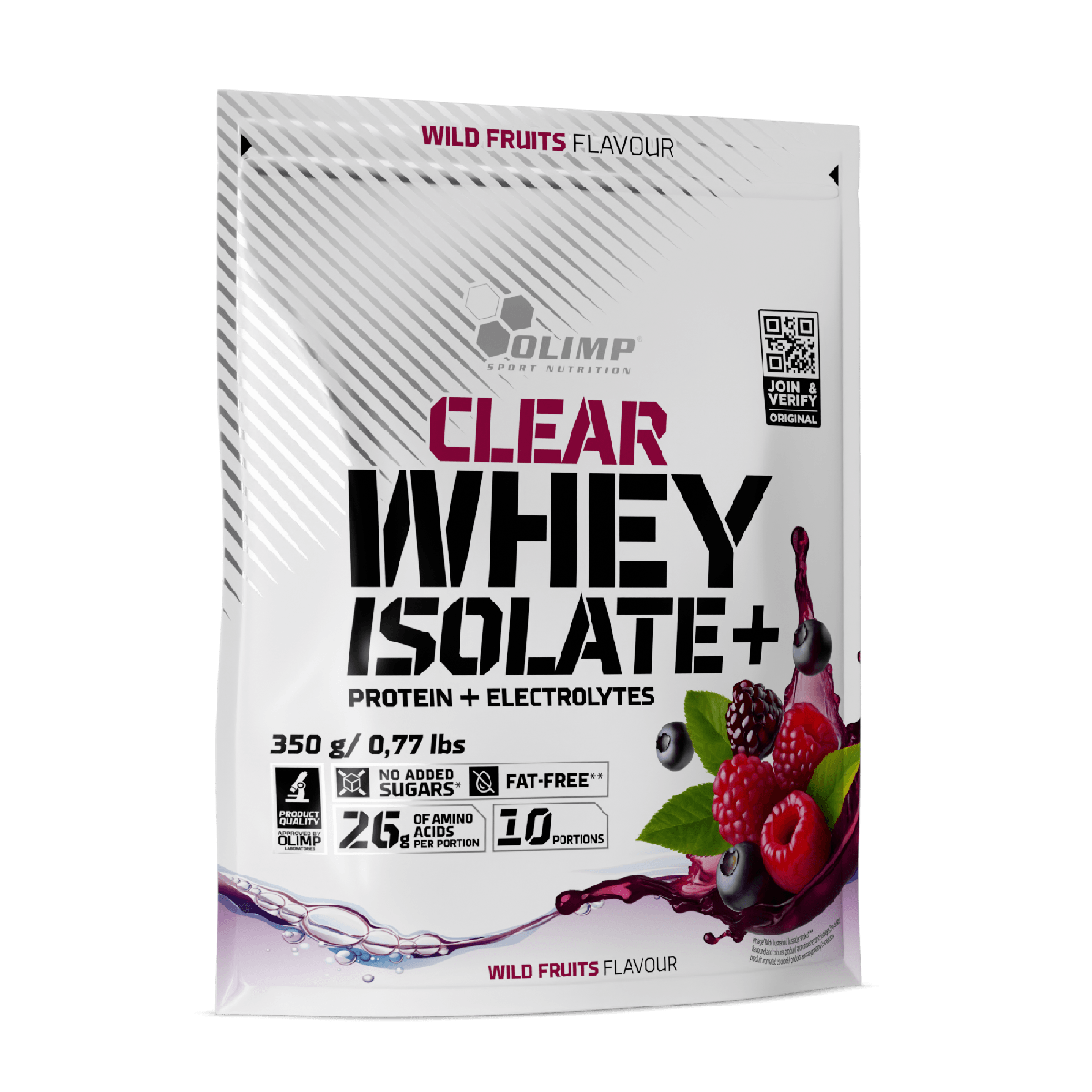 Olimp Clear Whey Isolate+ whey claire 350 g sans sucres ajoutés