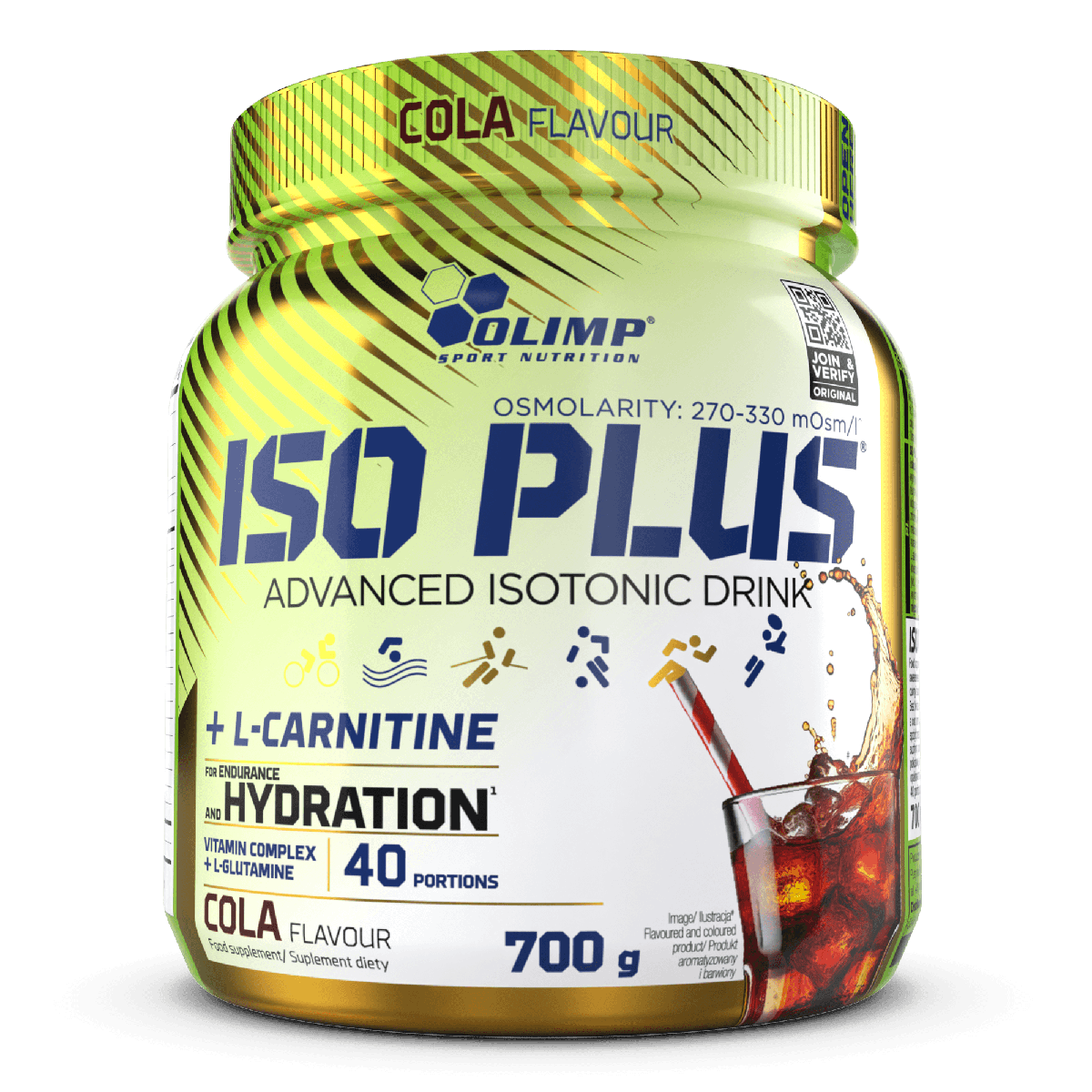 Olimp Iso Plus Powder 700 g boisson isotonique fruitée
