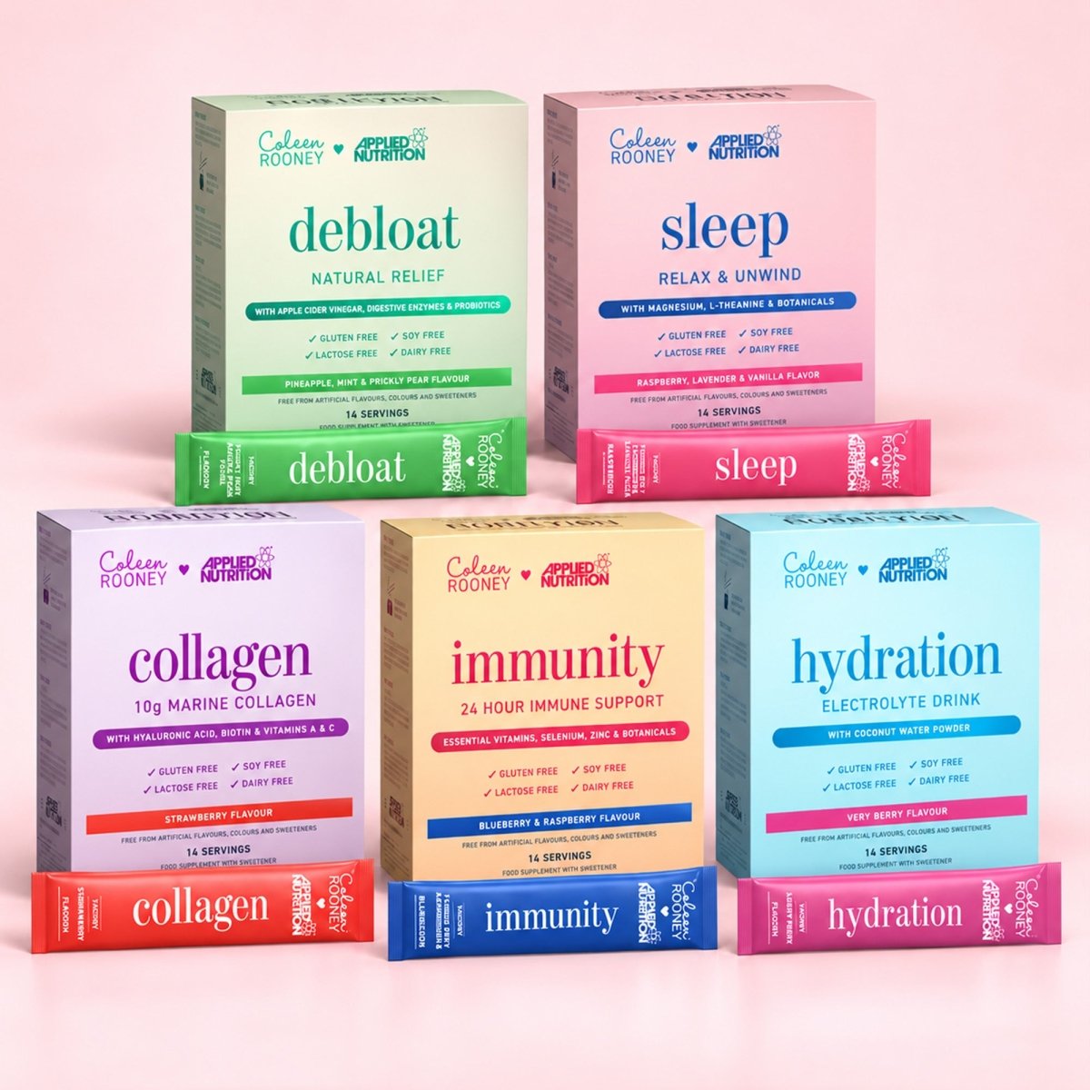Applied Nutrition Coleen Full Berry Collection pack 5 soins