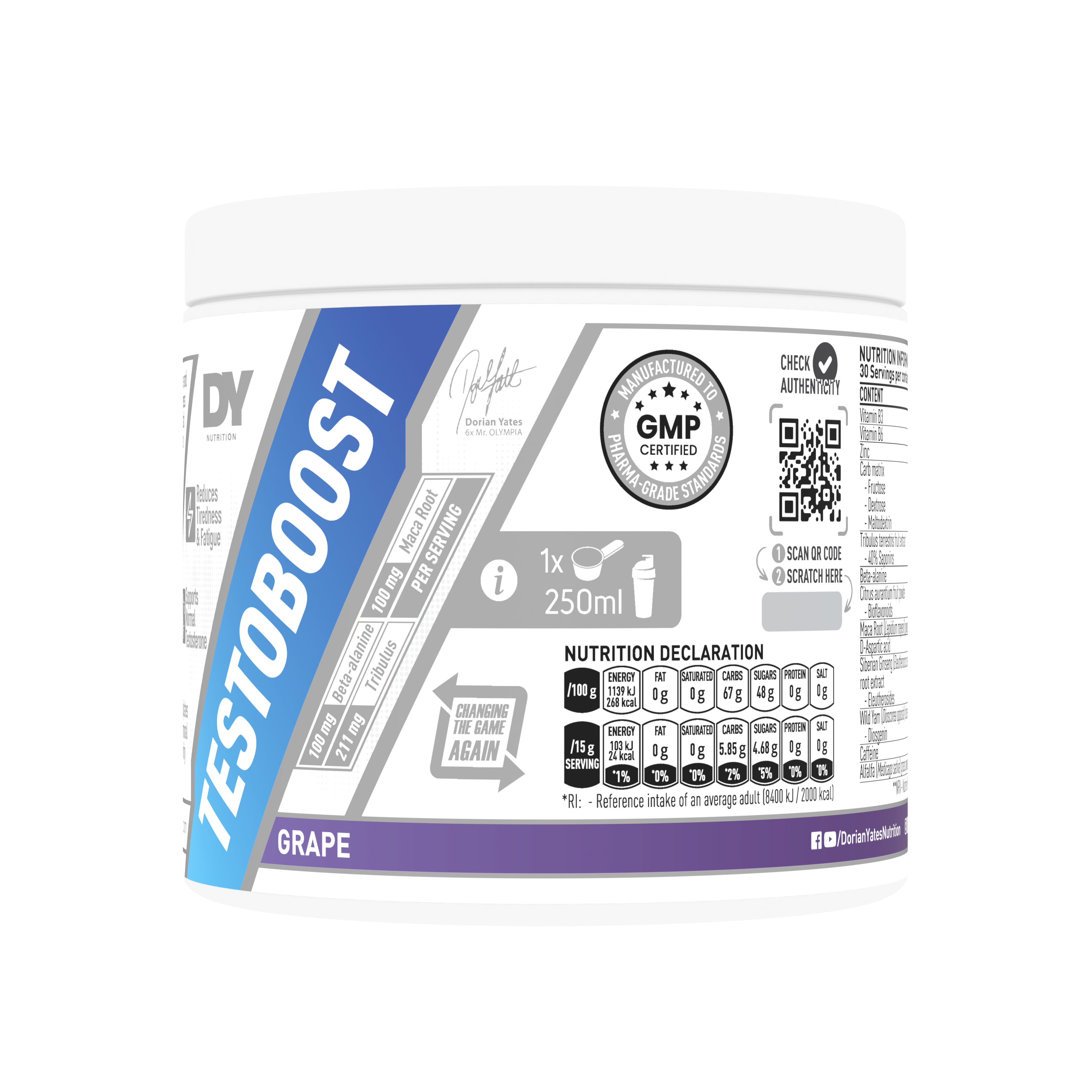 Metabolic Testoboost DY Nutrition booster testo tribulus maca
