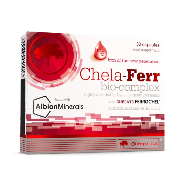 Olimp Chela-Ferr Bio-Complex fer 30 gélules