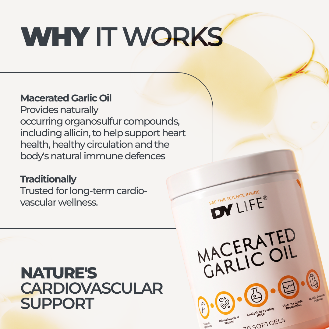 DY Life Huile d'Ail Macérée 30 capsules sans odeur