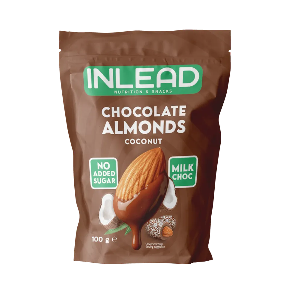 Inlead Chocolate Almonds amandes chocolat Milk Choc Coconut 100g