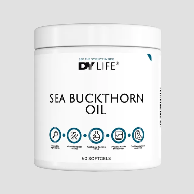 DY Life Huile d'Argousier Gélules 60 Capsules Oméga-7