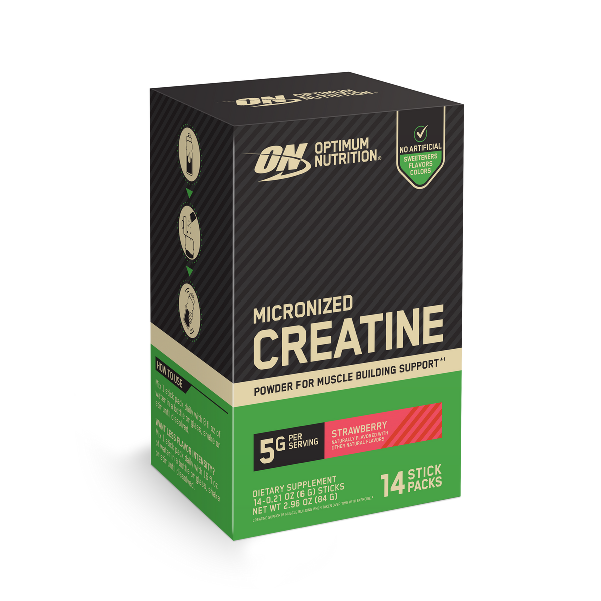 Optimum Nutrition Creatine sticks créatine monohydrate 5g