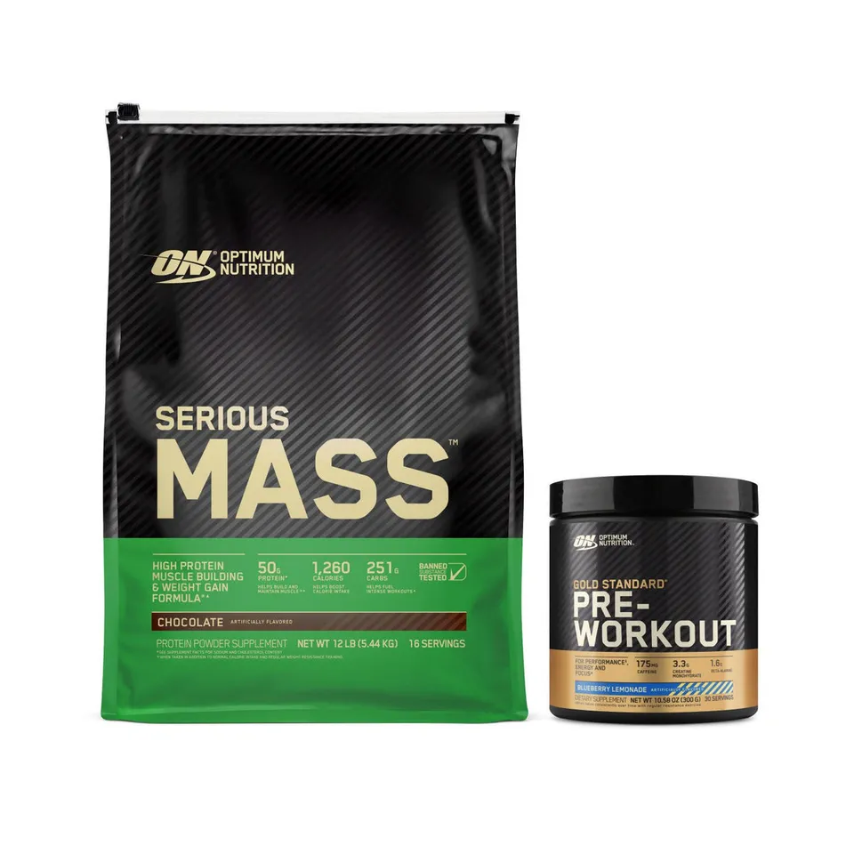 Optimum Nutrition Bundles Mass Stack XL pack gainer pre-workout