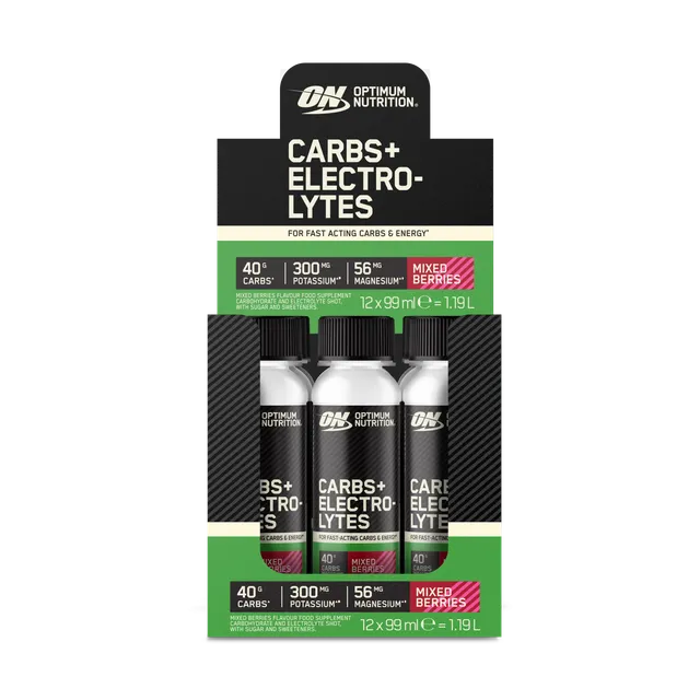 Optimum Nutrition Carbs Shot électrolytes berries 12x99 ml