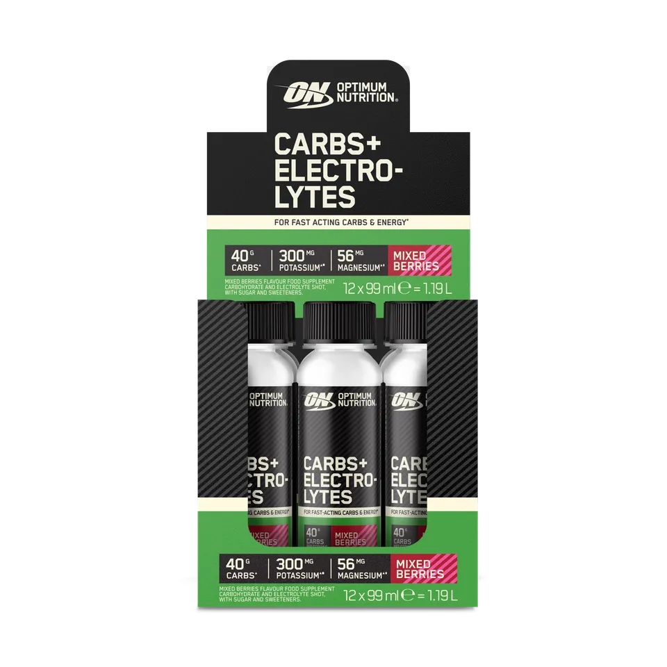 Optimum Nutrition Carbs Shot électrolytes berries 12x99 ml