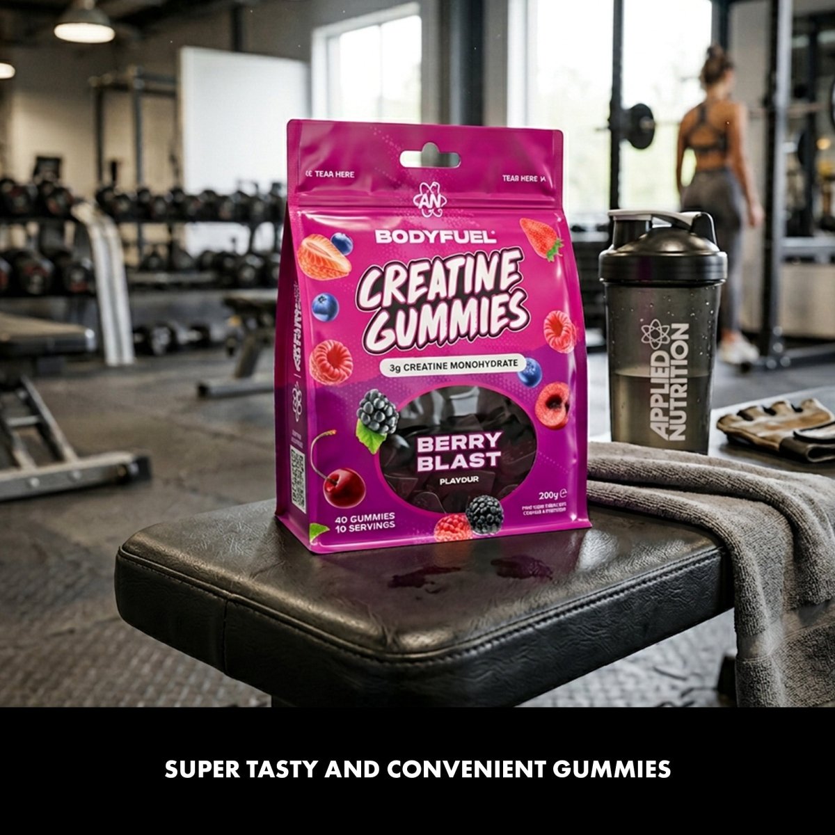 Applied Nutrition BodyFuel gummies créatine berry blast