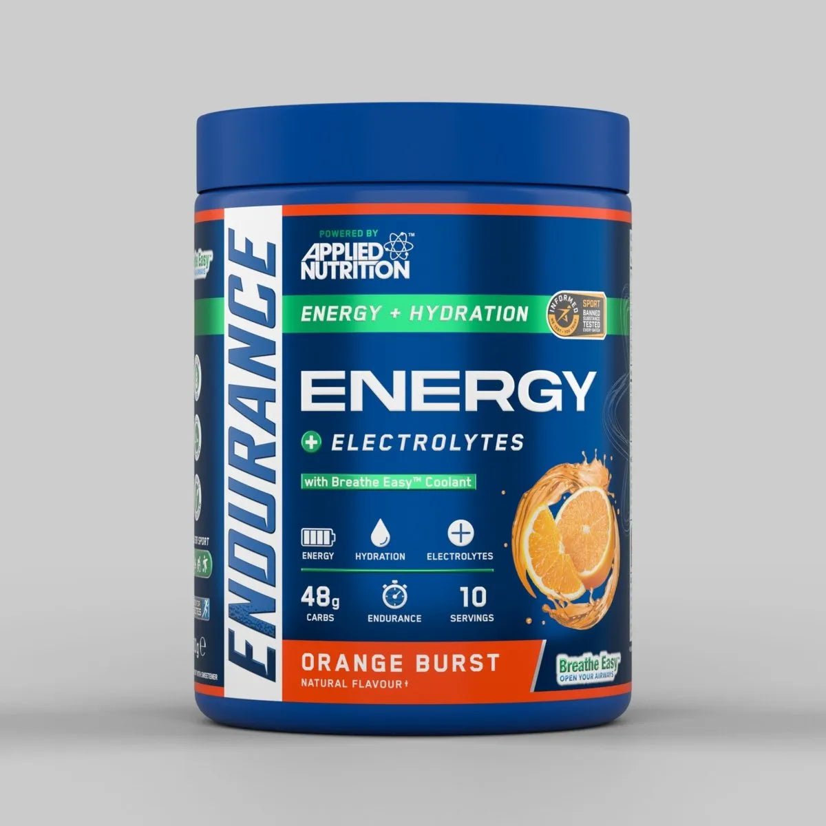 Applied Nutrition Endurance Breathe poudre énergie cassis 500g