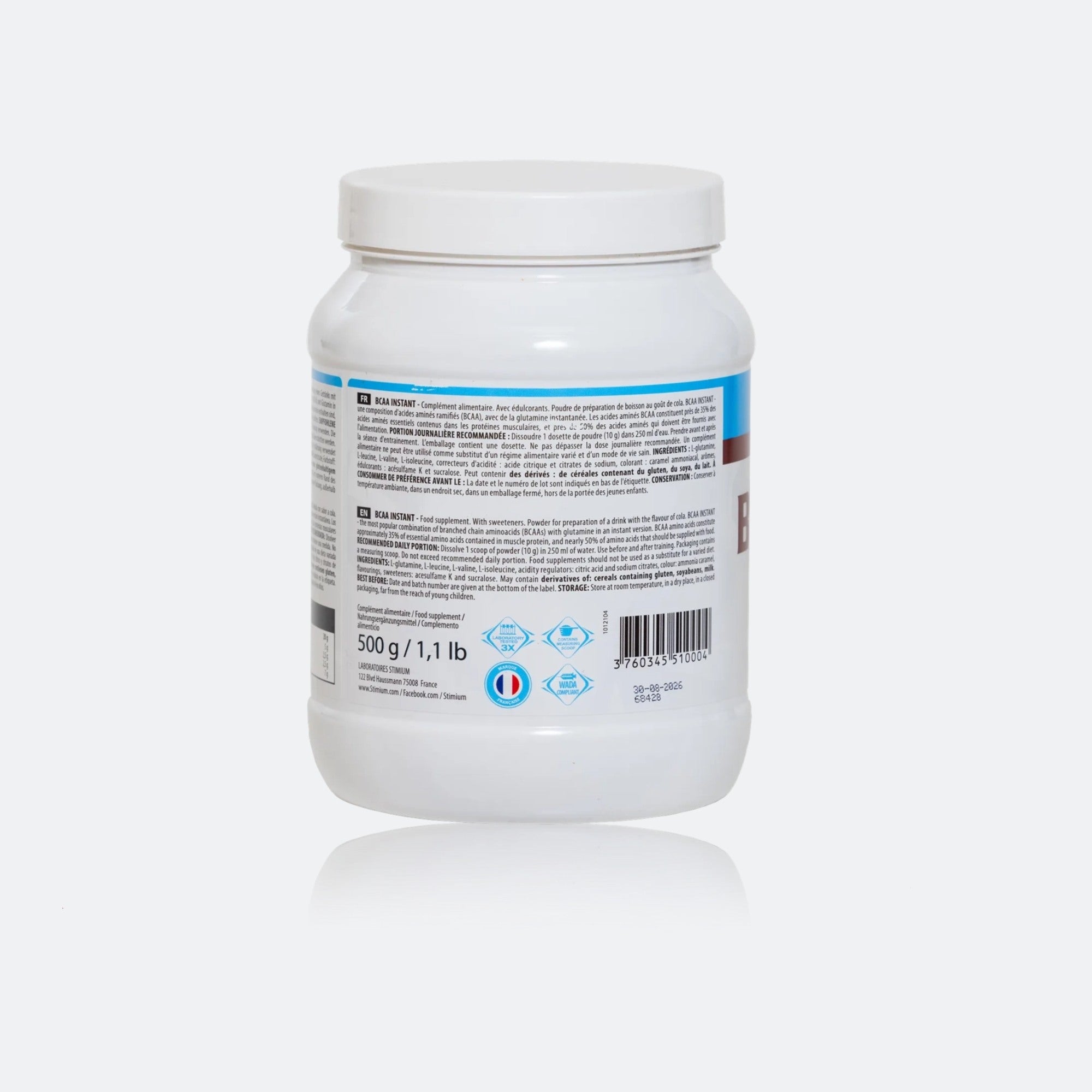 Stimium Musculation BCAA Instant poudre glutamine cola 10g