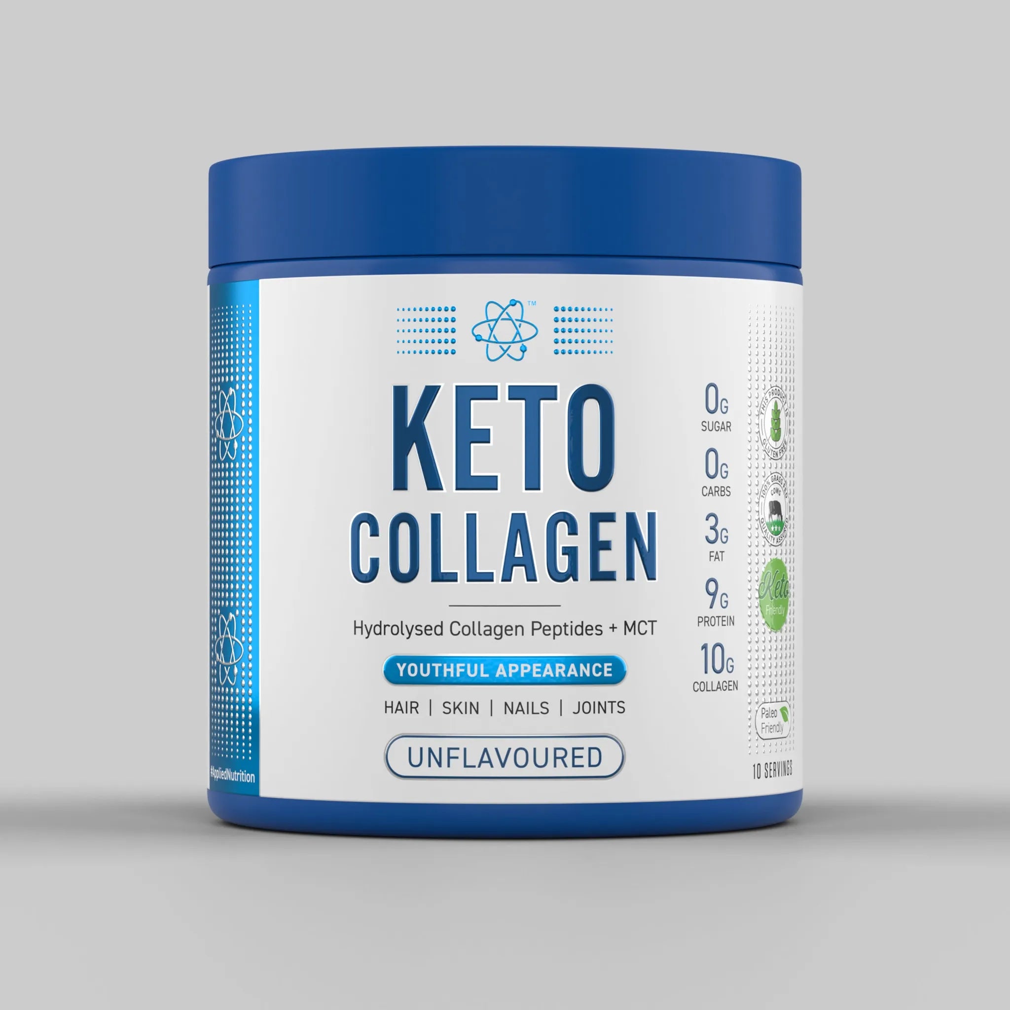 Applied Nutrition Collagen Keto Collagène Poudre 325g Neutre