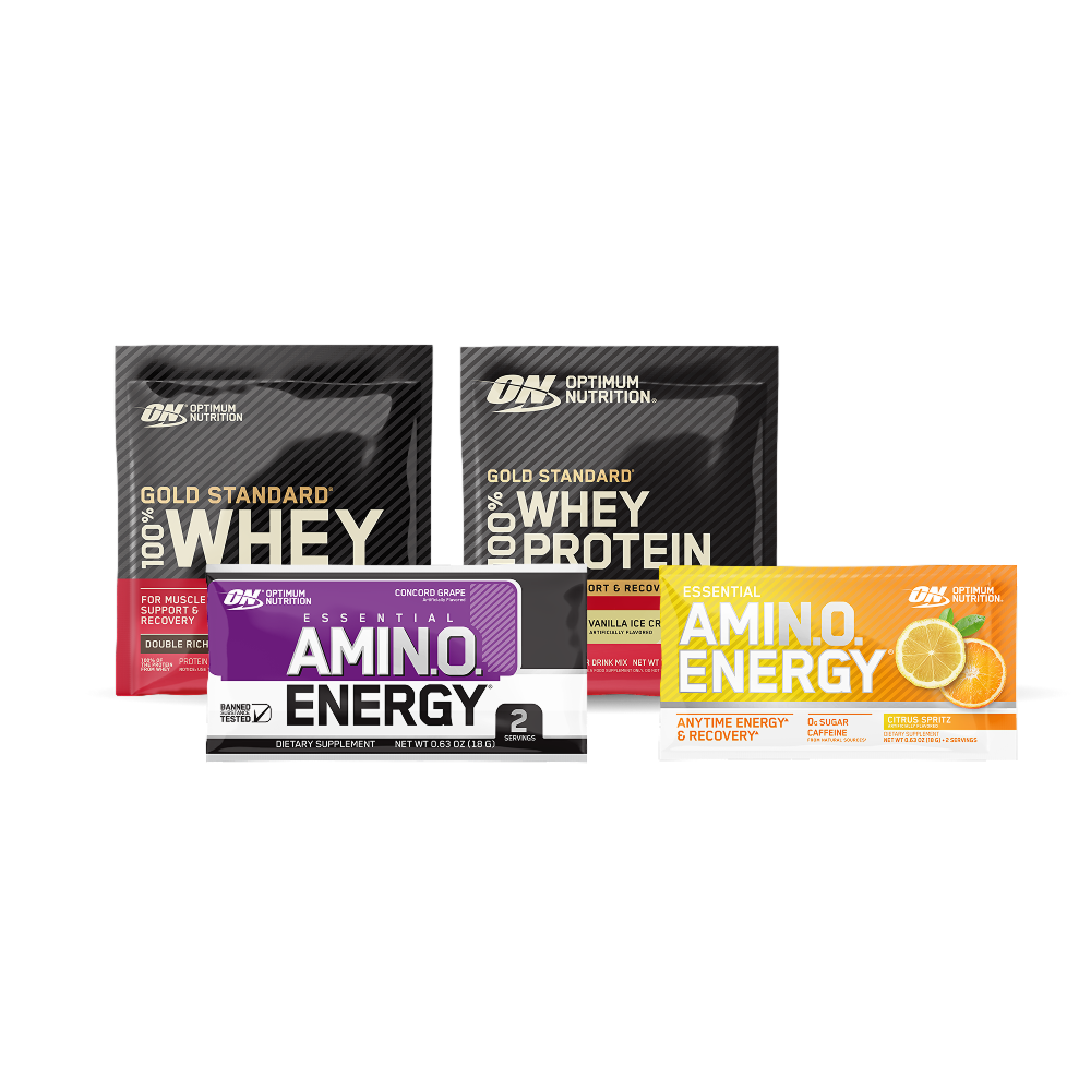 Optimum Nutrition Red-Eye Travel Pack whey + amino voyage