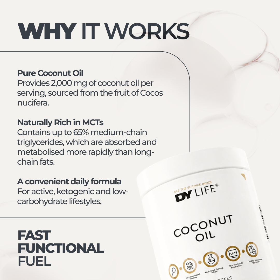 DY Nutrition DY Life huile coco 60 gélules MCT
