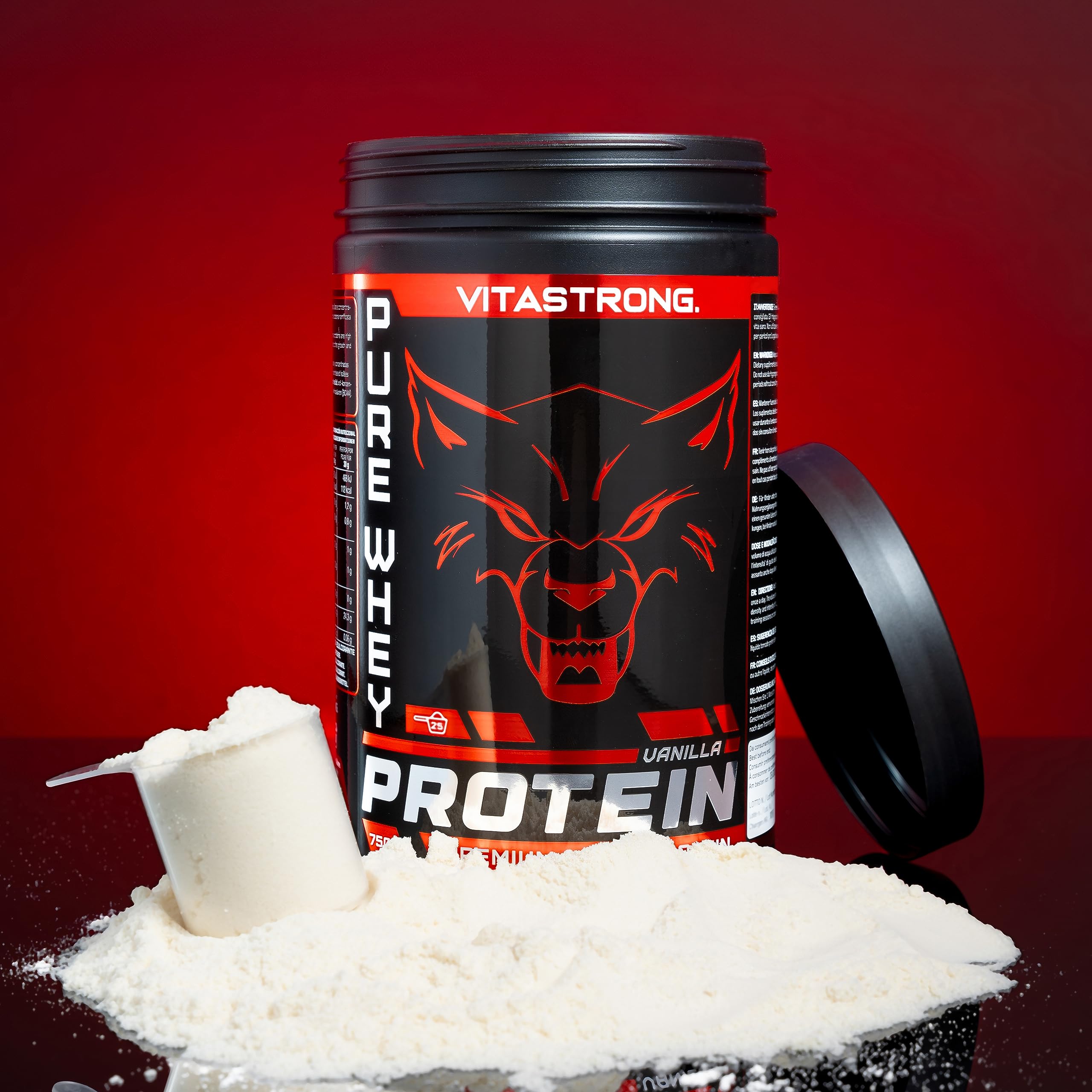 Vitastrong Whey Protein isolate vanille 750 g masse