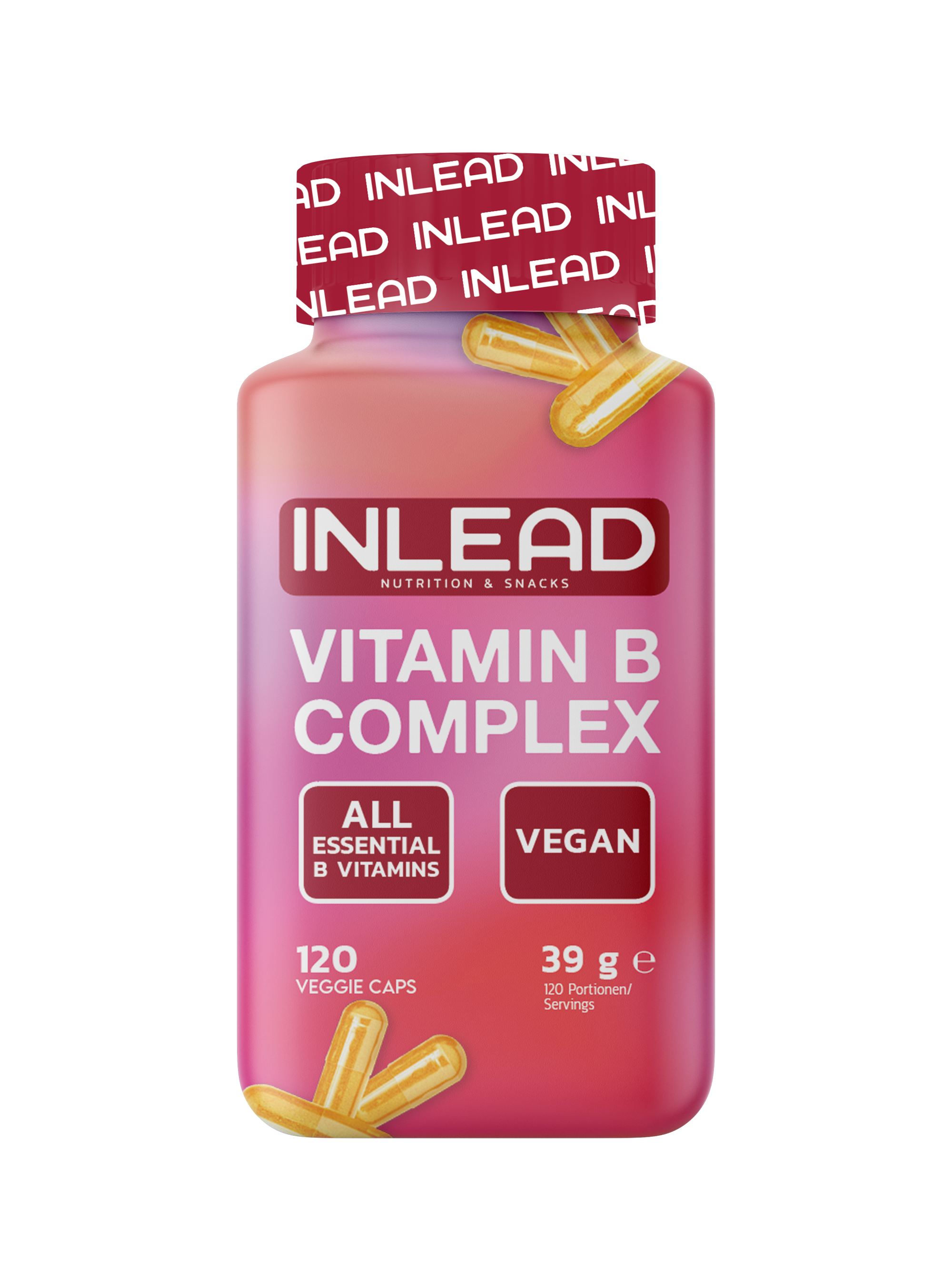 Inlead Vitamin B Complex gélules vitamines B 120 gélules vegan