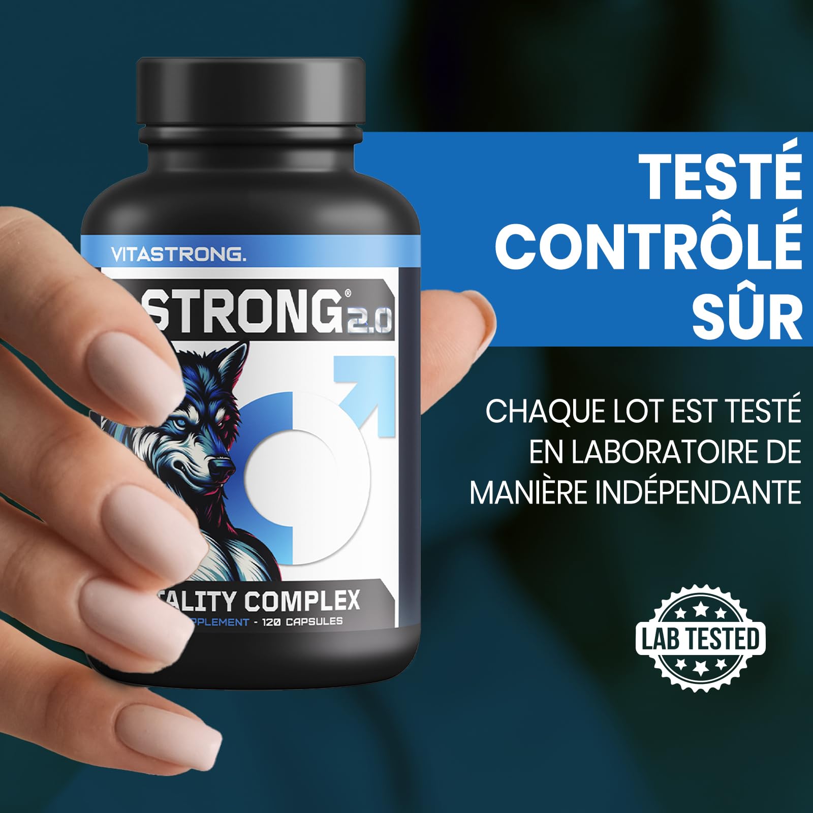 Vitastrong Vitalité Maca Complex 120 gélules arginine zinc