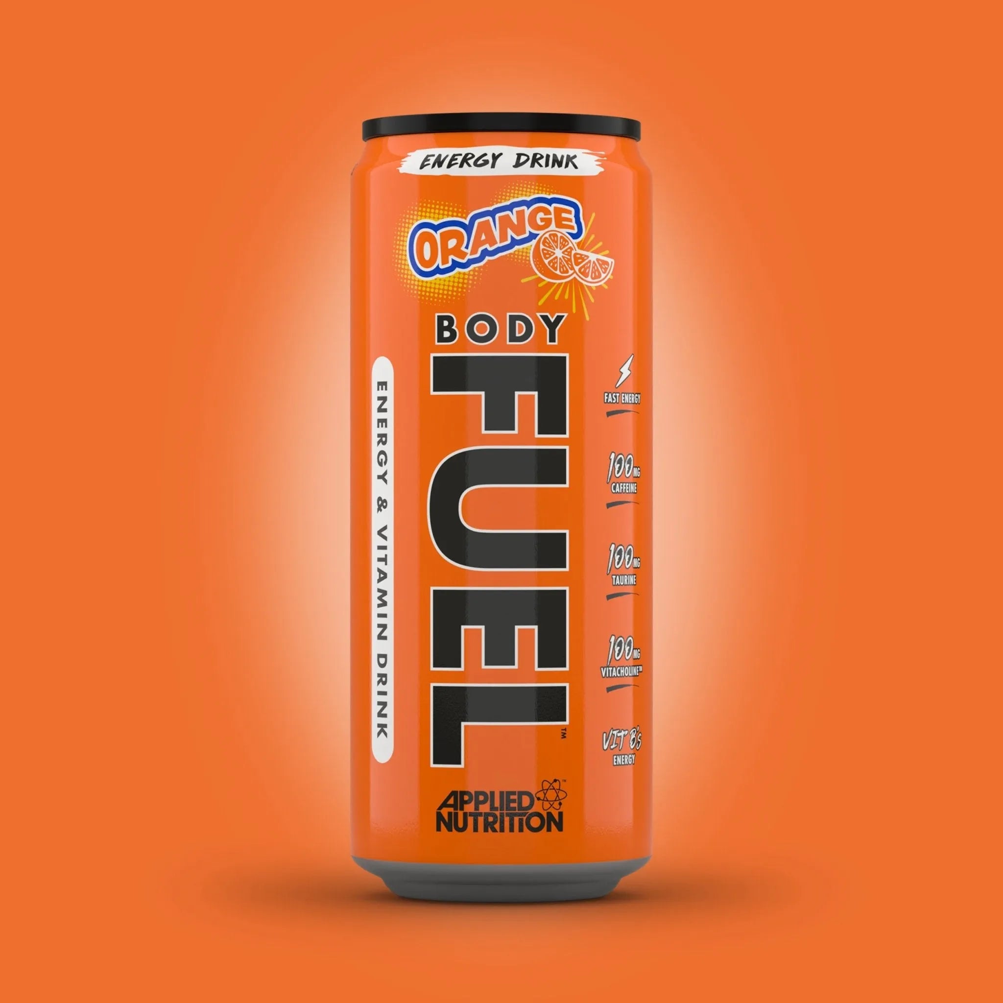 Applied Nutrition BodyFuel Energy Drink boisson énergisante orange 1 canette