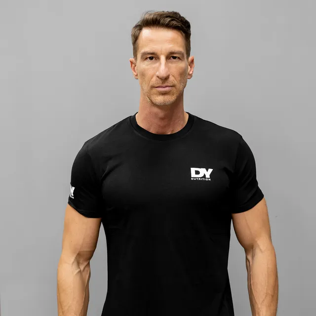 DY Nutrition Work Hard t-shirt coton bio noir blanc S-XL