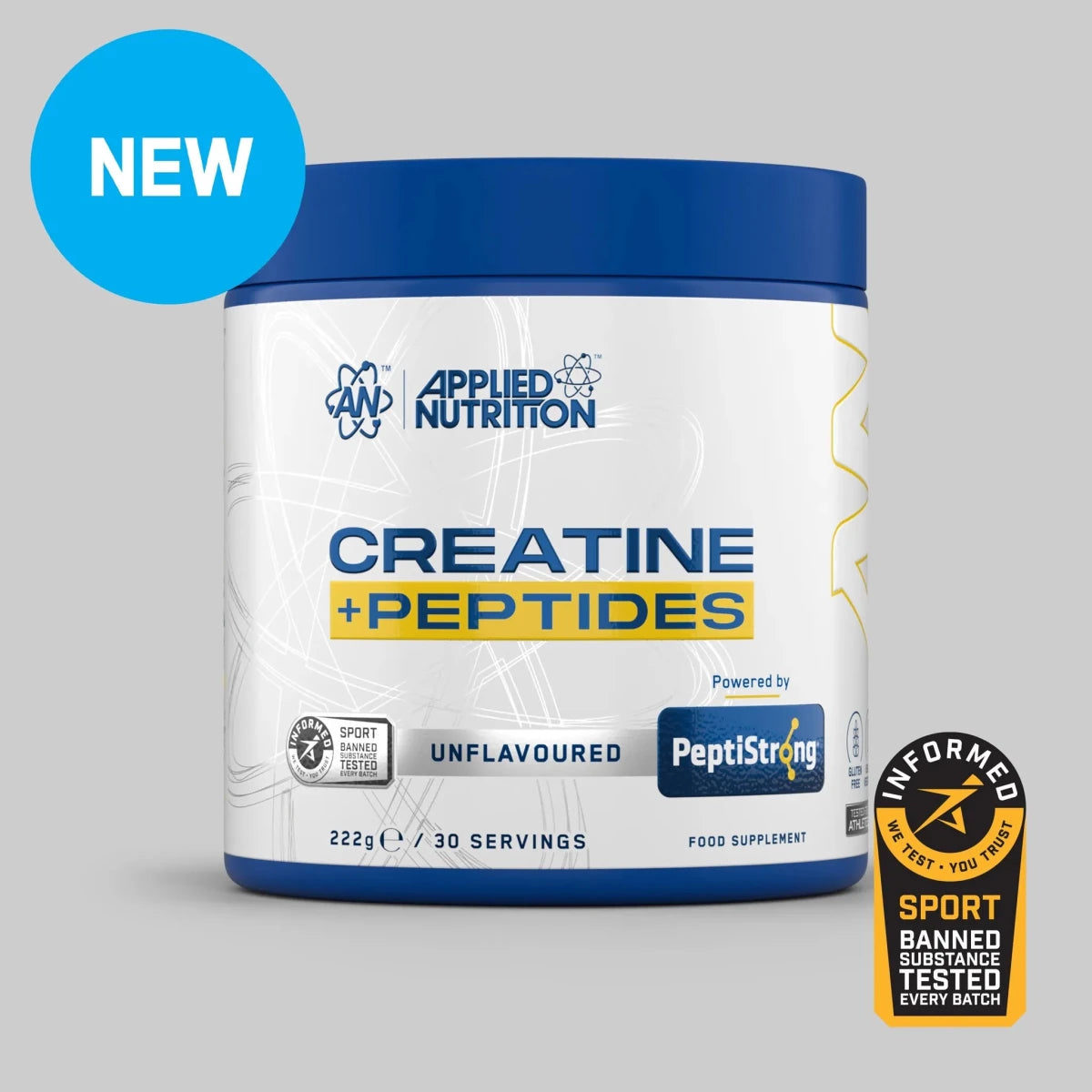 Applied Nutrition Creatine Monohydrate Peptide poudre 222g nature