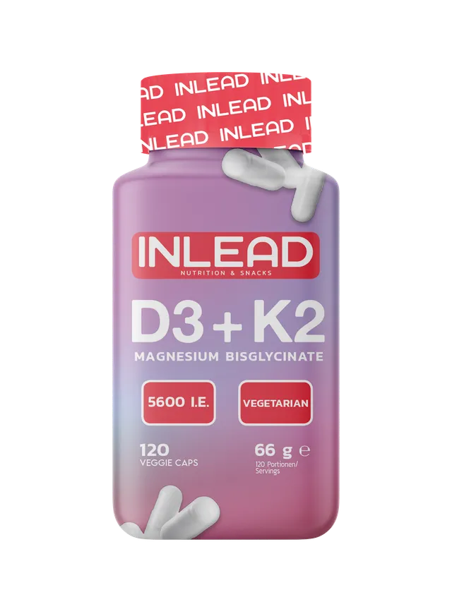 Inlead Vitamine D3 K2 Magnésium gélules 120 os