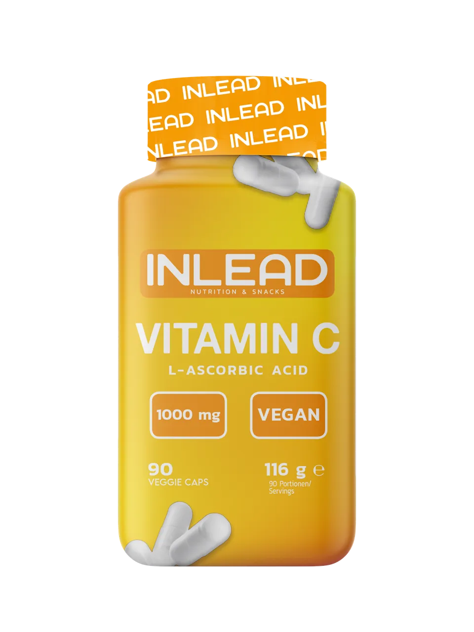 Inlead Vitamine C gélules 90 vegan immunité