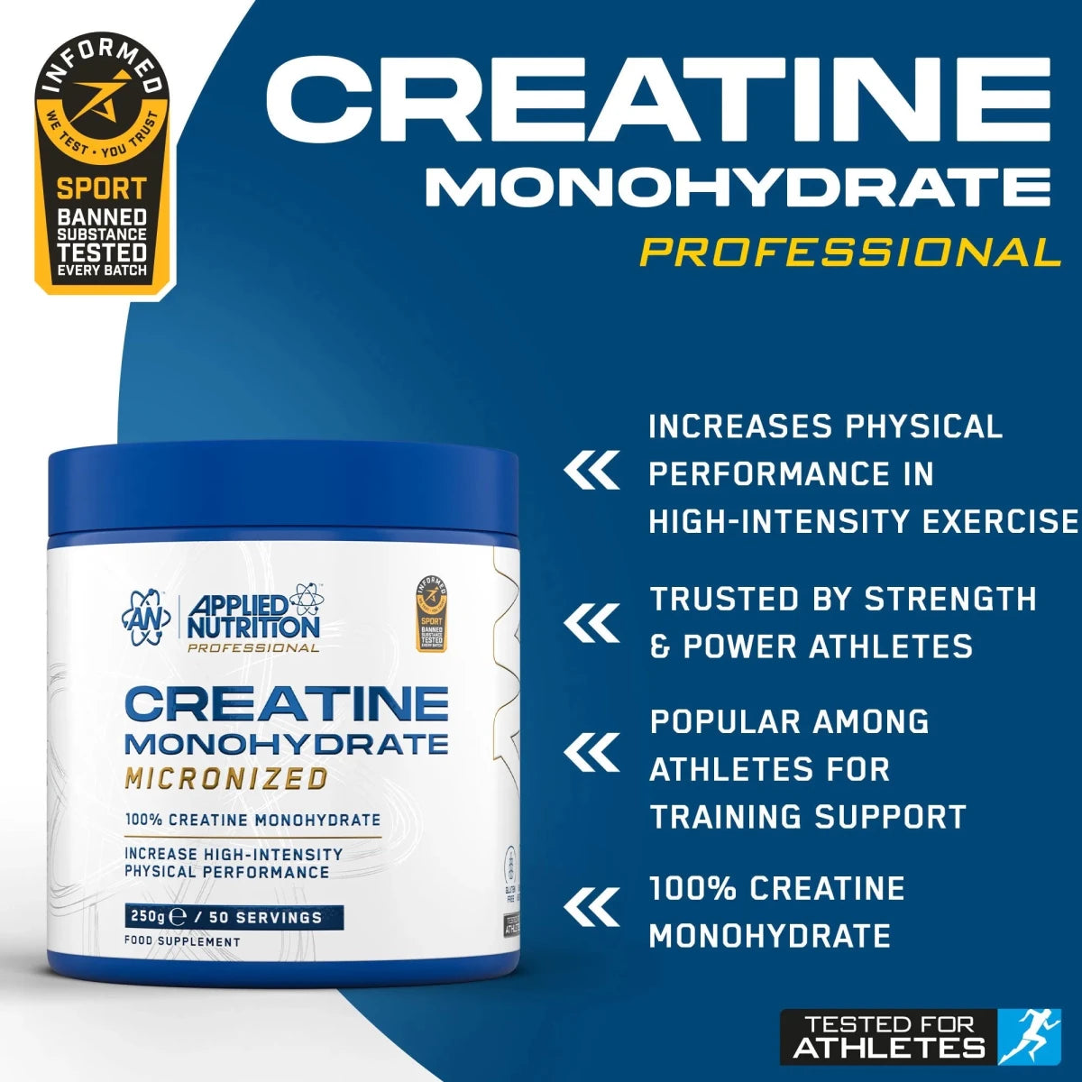 Applied Nutrition Creatine Créatine Monohydrate Nature 500 g