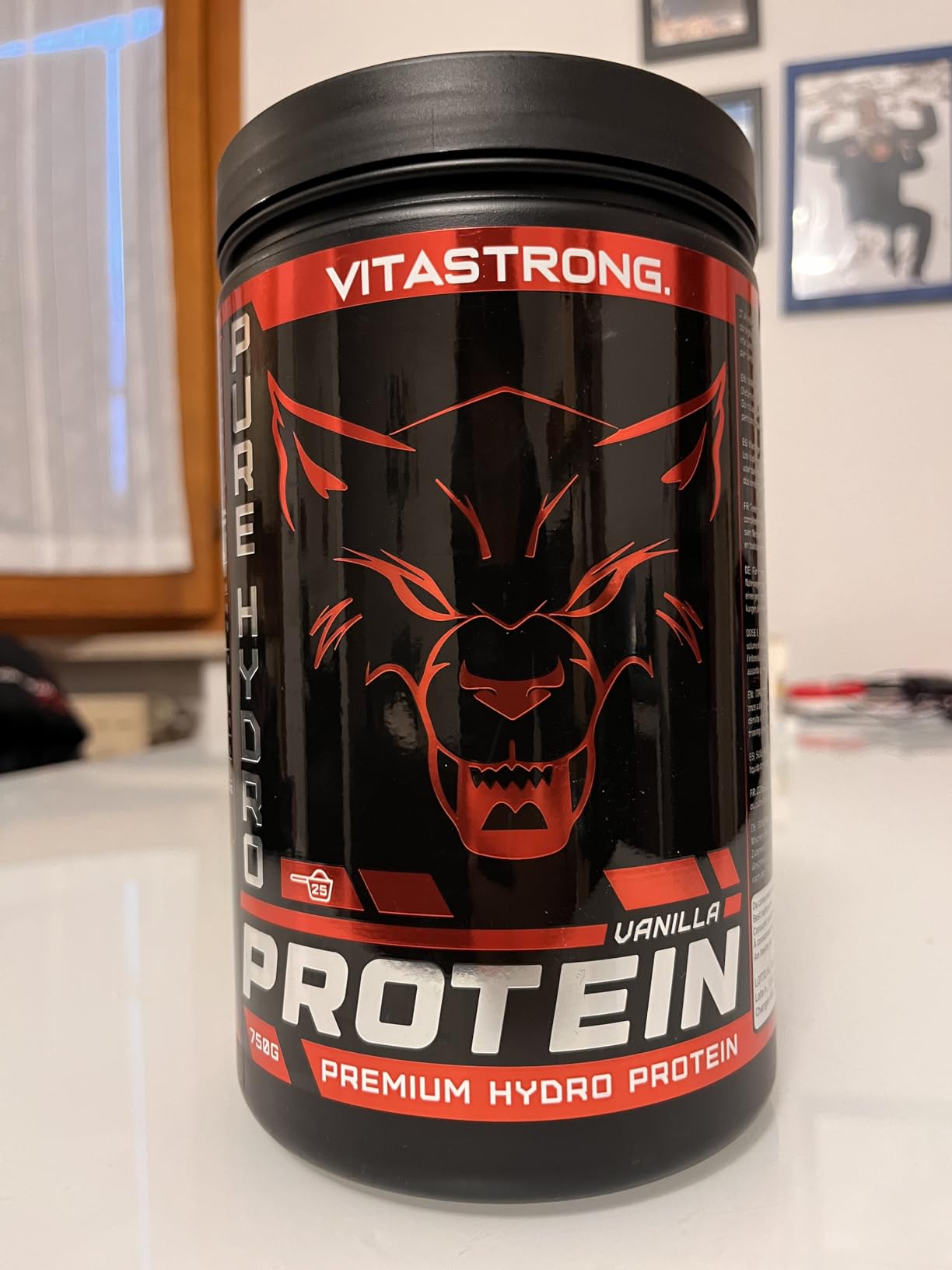 Vitastrong Whey Protein isolate vanille 750 g masse