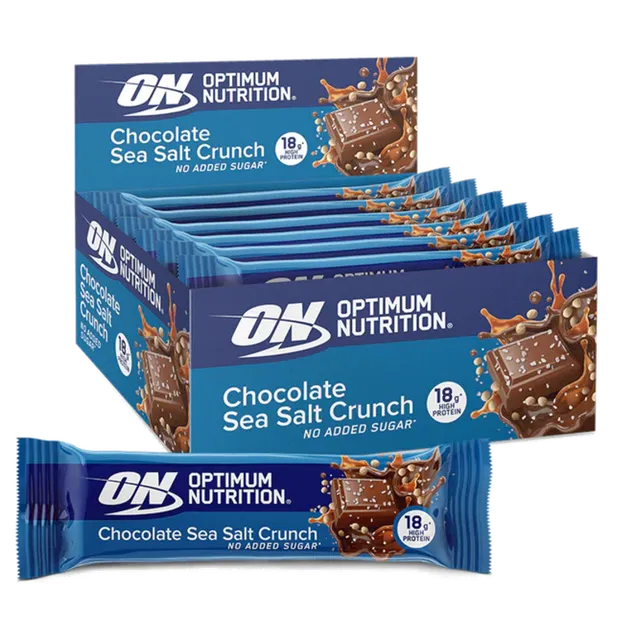 Optimum Nutrition Protein Bars Barre Chocolat Sea Salt 55g 18g