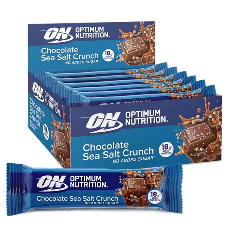 Optimum Nutrition Protein Bars Barre Chocolat Sea Salt 55g 18g