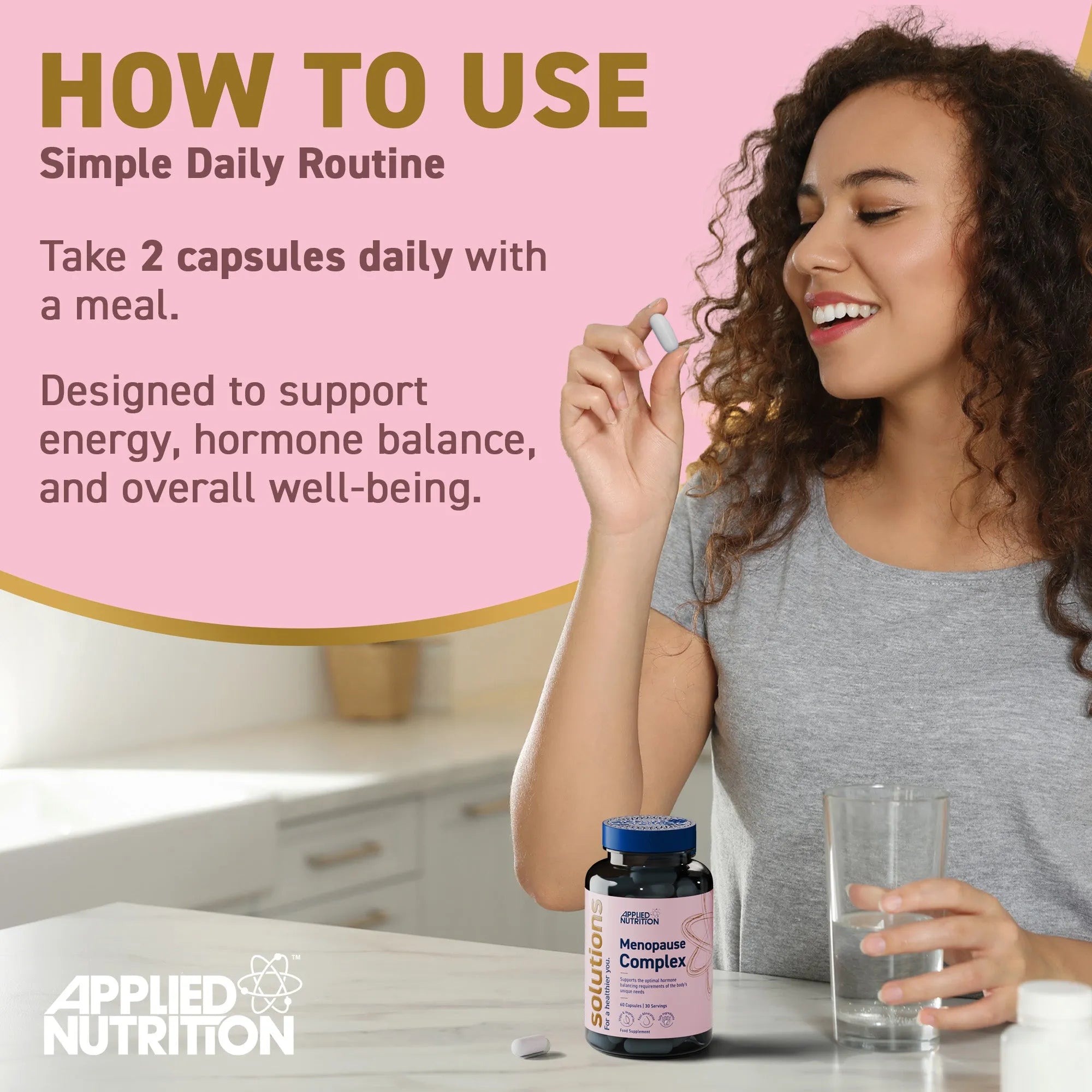 Applied Nutrition 40+ Menopause Complex gélules 60 Ashwagandha